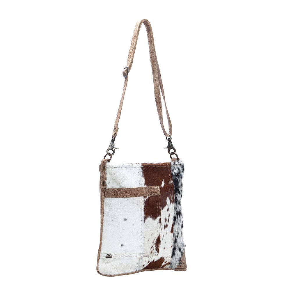 Myra Striped Cowhide Shoulder Bag for Women - Fashionable Crossbody Purse S-1165 | Perfect for Work, Travel & Everyday Use