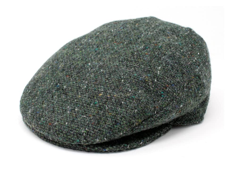Traditional Irish Tweed Wool Vintage Cap - Unisex Cabbie Hat with Stud Fastener & Taffeta Lining | 100% Made in Ireland | Perfect for St. Patrick's Day, Winter Fashion & Outdoor Activities