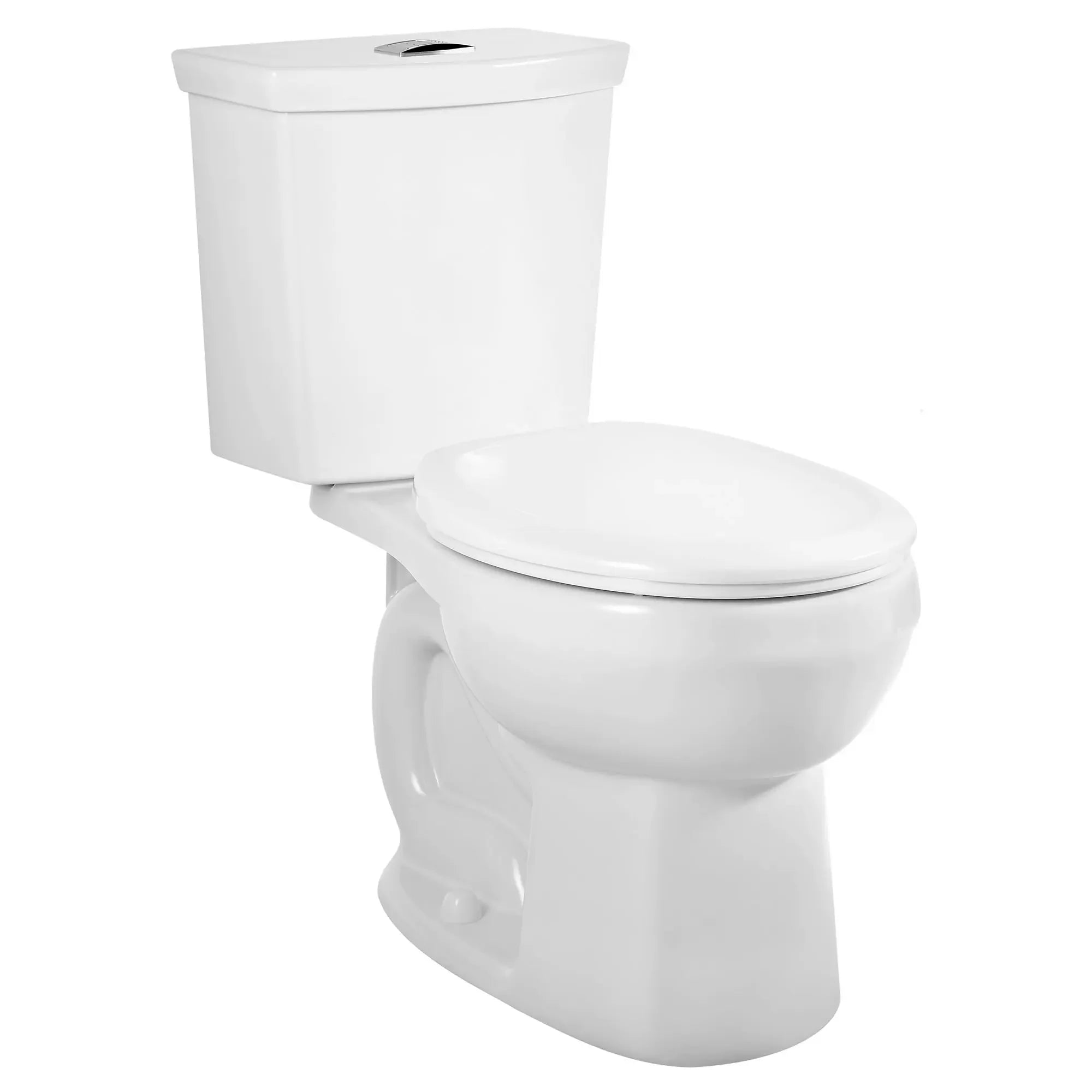 H2Option® Dual Flush Toilet - 1.28 GPF/4.8 LPF & 0.92 GPF/3.5 LPF Water Saving Round Front Standard Height Two-Piece Toilet (Seat Not Included) - Perfect for Eco-Friendly Homes & Water Conservation
