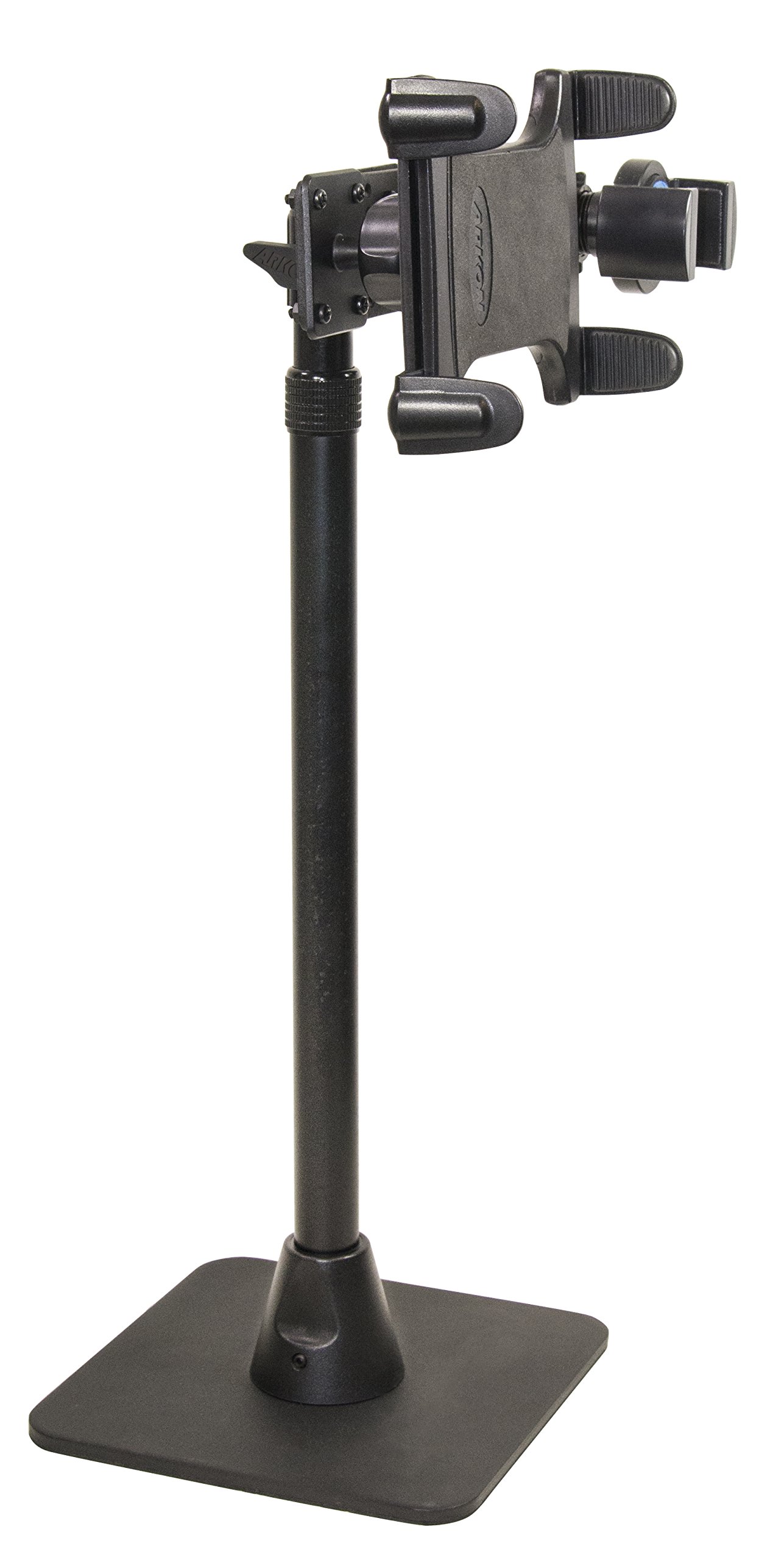 ARKON TW Broadcaster Dual Tablet and Phone Stand - 29 Inch Adjustable Countertop/Desk Mount for Live Streaming, Video Calls & Content Creation - Perfect for YouTube, TikTok & Podcasting