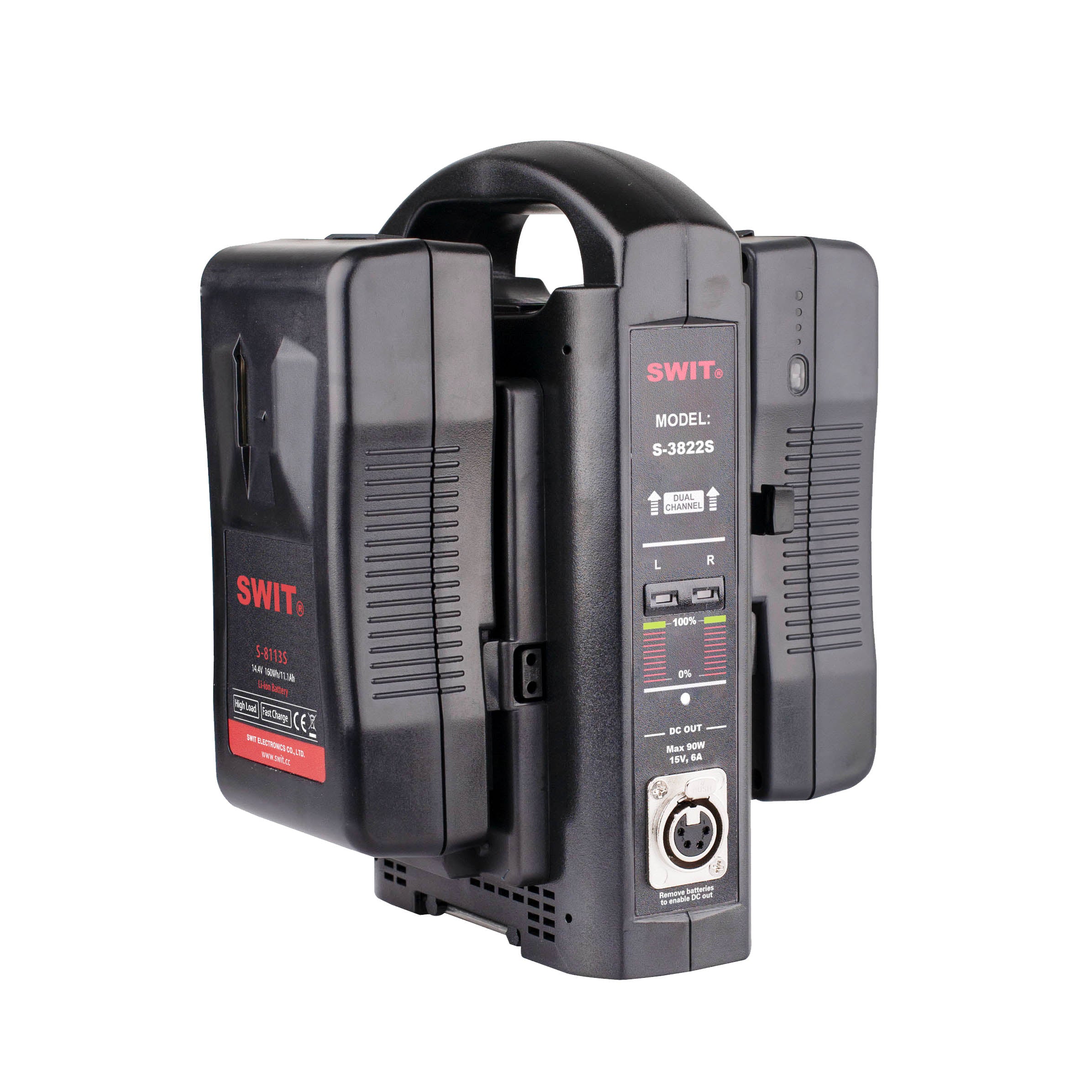 Dual Channel Fast V-Mount Battery Charger S 3822S for Cameras & Video Equipment - Professional Charging Solution for Filmmakers & Photographers