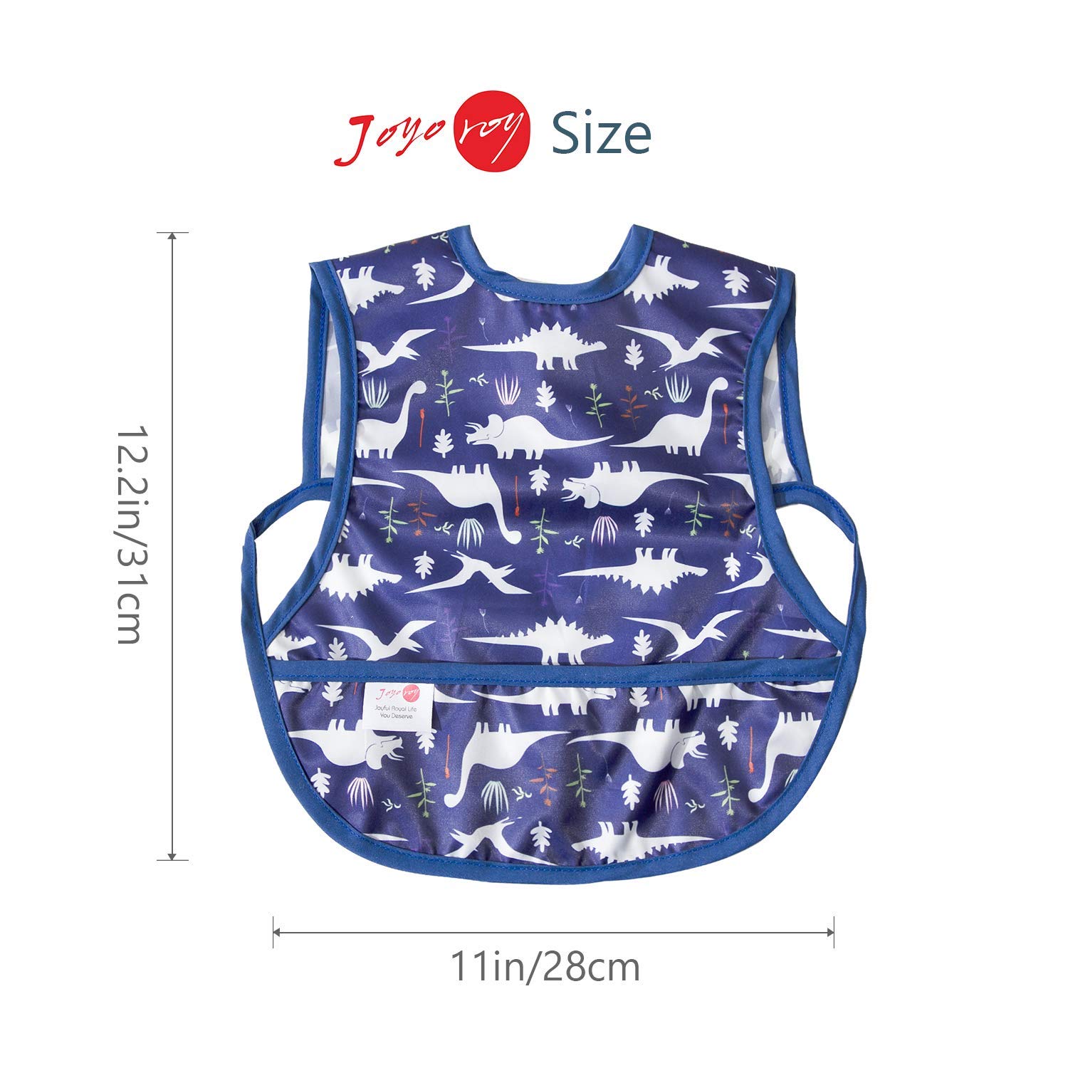 Waterproof Baby Bibs for Boys 6-12 Months - Soft & Absorbent Toddler Feeding Bibs with Adjustable Neck - Perfect for Mealtime, Snacks & Messy Play (Set of 3)