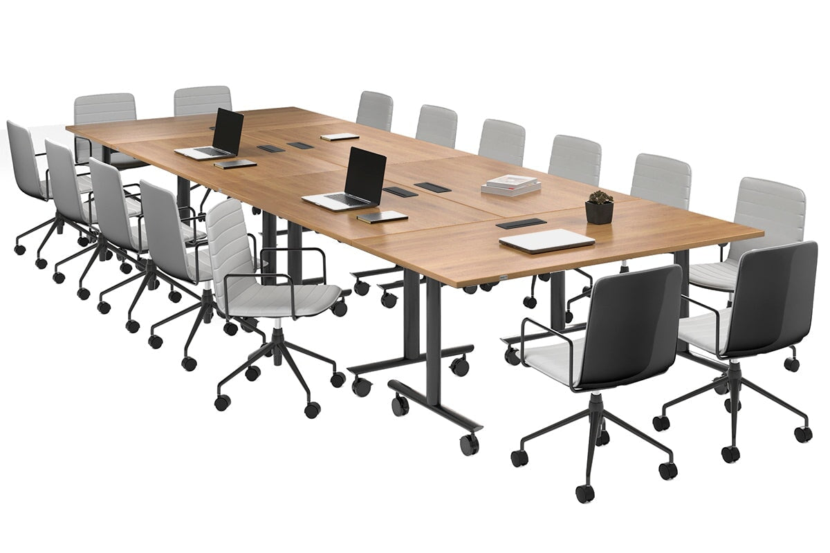 Solana Multi 6-Person Flip Top Folding Table - 4200L x 1400W - Space-Saving Dining & Conference Table for Home, Office & Events