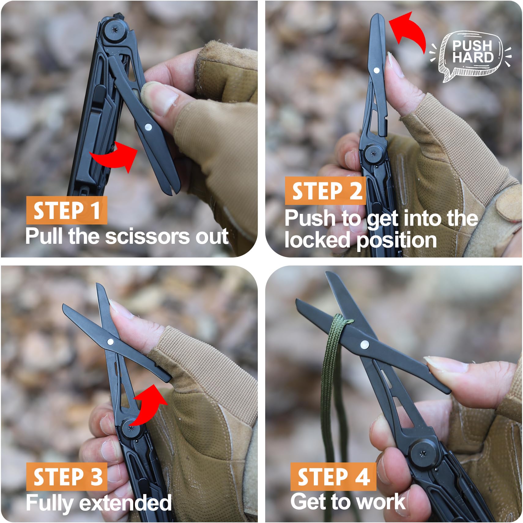Best Multitool Pocket Knife for Men - Camping, Hiking & EDC Essentials | Compact Portable Multi-Tool with Knife | Perfect Christmas & Birthday Gift for Him | Great for Outdoor Adventures, Survival Gear & Everyday Carry
