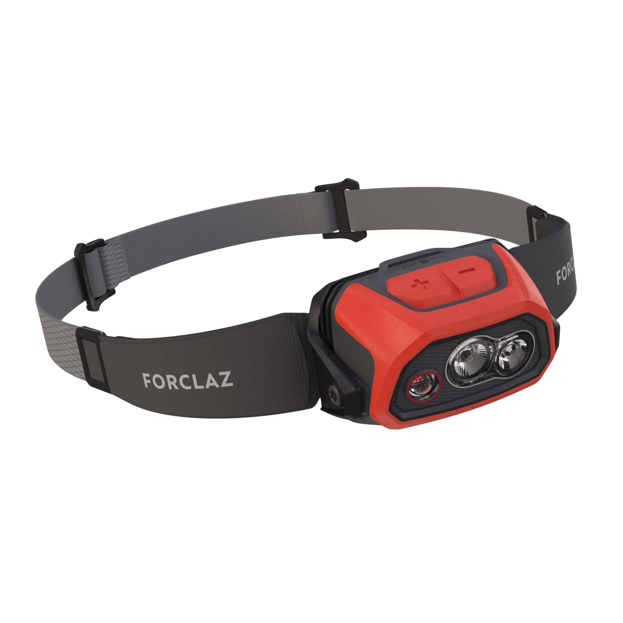 Simond Forclaz HL900 USB V3 600 Lumen Rechargeable Headlamp - Bright LED Head Torch for Camping, Hiking, Running & Outdoor Adventures
