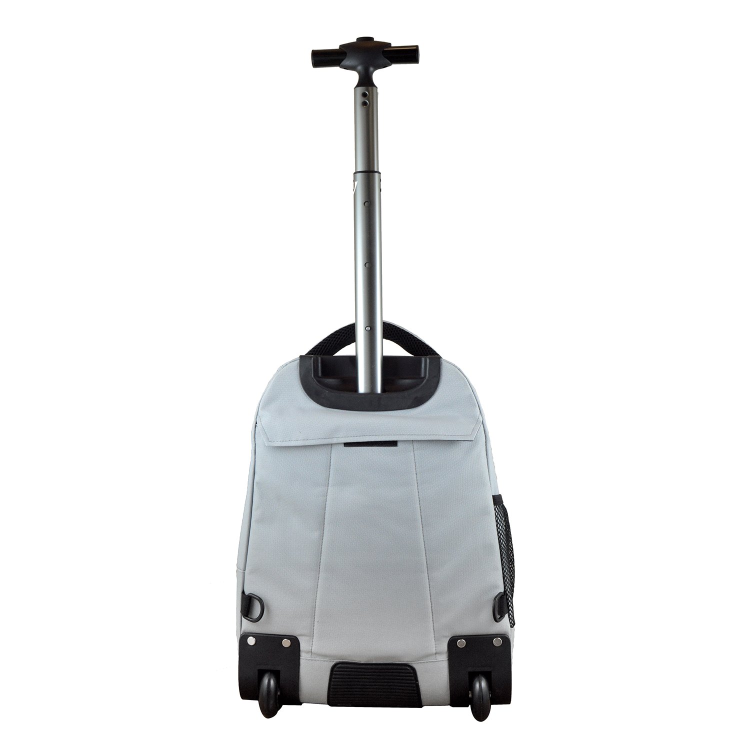 NCAA Wheeled Backpack 19-Inch Rolling Travel Backpack with Extendable Handle - Perfect for College, Gym, Business Trips & Airplane Carry-On (Grey)