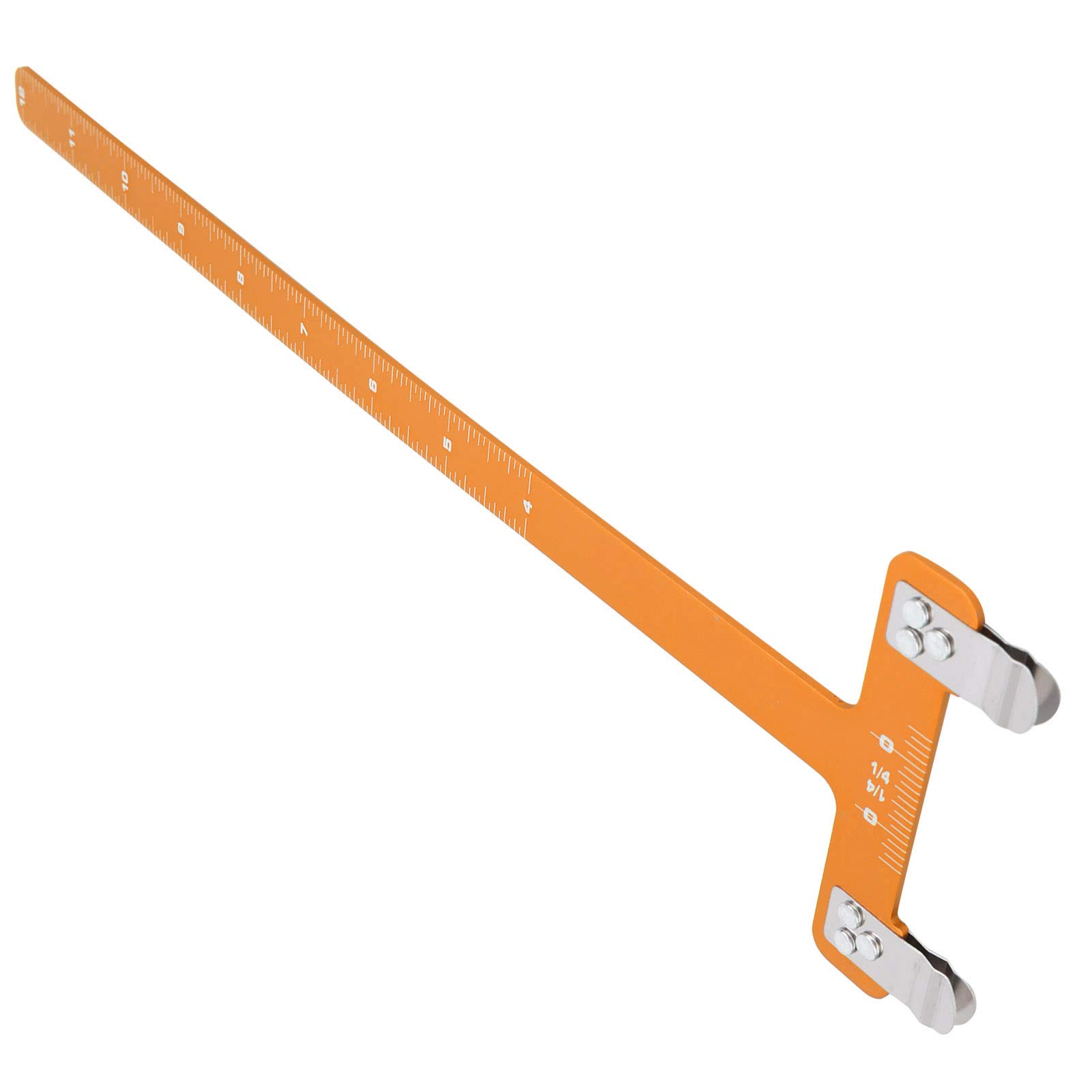 Aluminum Alloy T-Shaped Bow Ruler - Adjustable Chord Distance Measuring Tool for Archery & Carpentry | Precision Measurement for DIY Projects, Woodworking & Bow Tuning