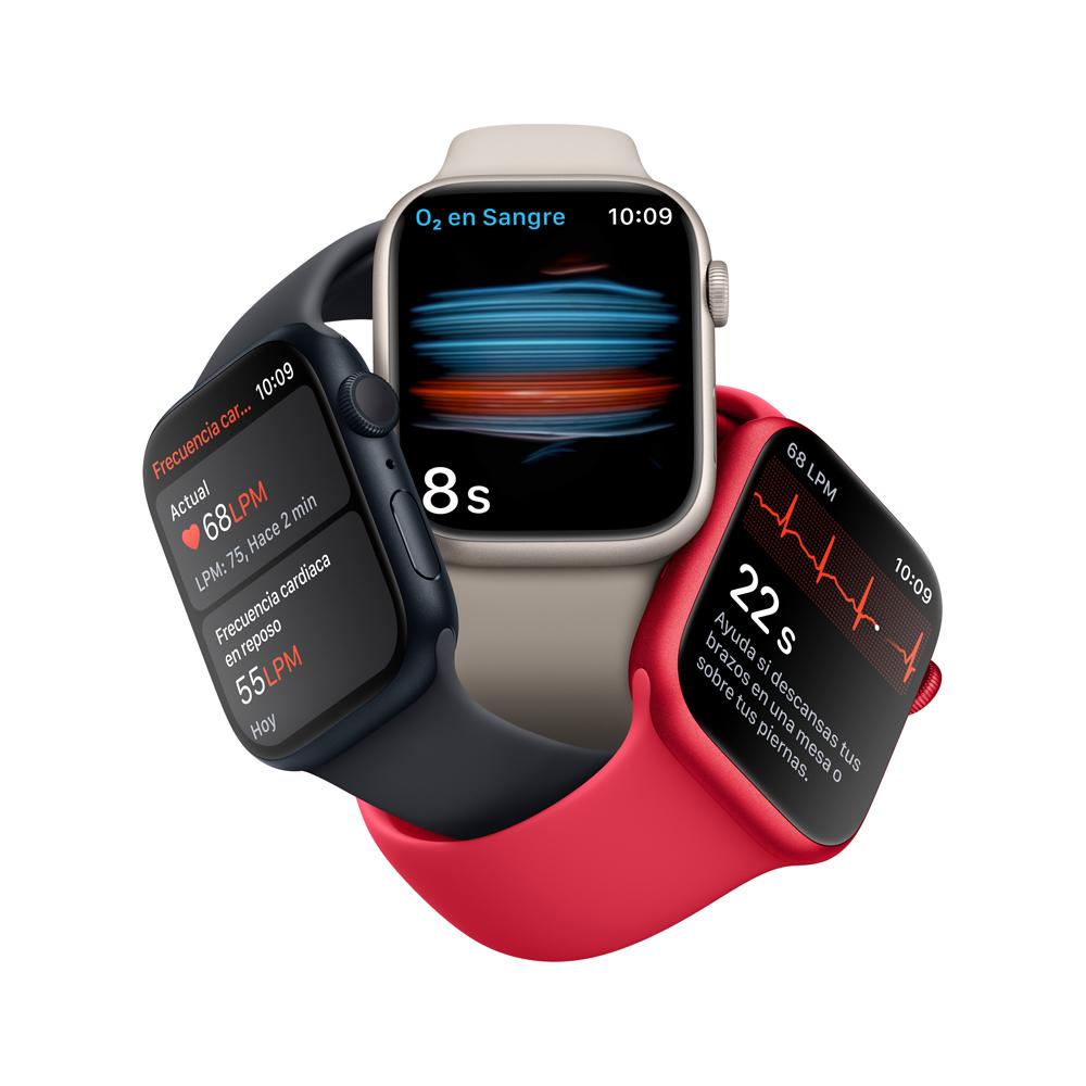 Apple Watch Series 8 (GPS) 41mm Midnight Aluminum Case with Midnight Sport Band - Perfect for Fitness Tracking, Workouts & Everyday Wear