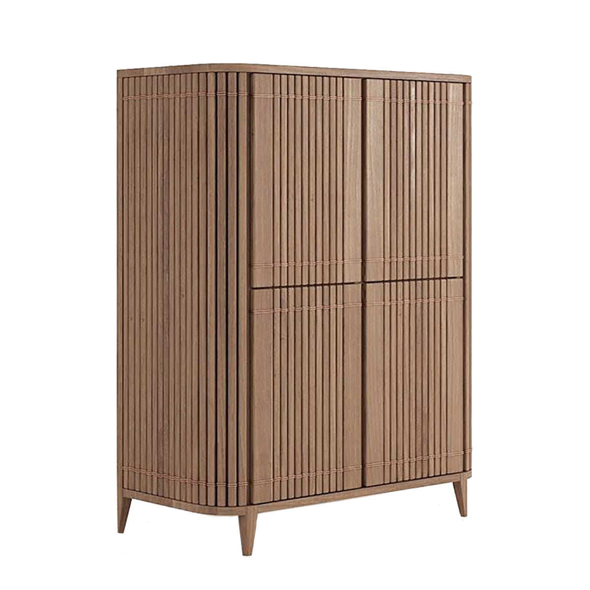 Koppar 4-Door Cupboard - Stylish Storage Cabinet for Kitchen, Living Room & Bedroom Organization
