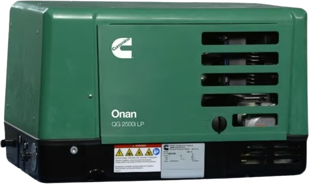 Cummins Onan RV QG 2500i 2.5kW Portable RV Generator - LP Propane Fuel, Single Phase 120V (Model 2.5HGLAA 8310) - Perfect for Camping, Tailgating & Emergency Power Backup