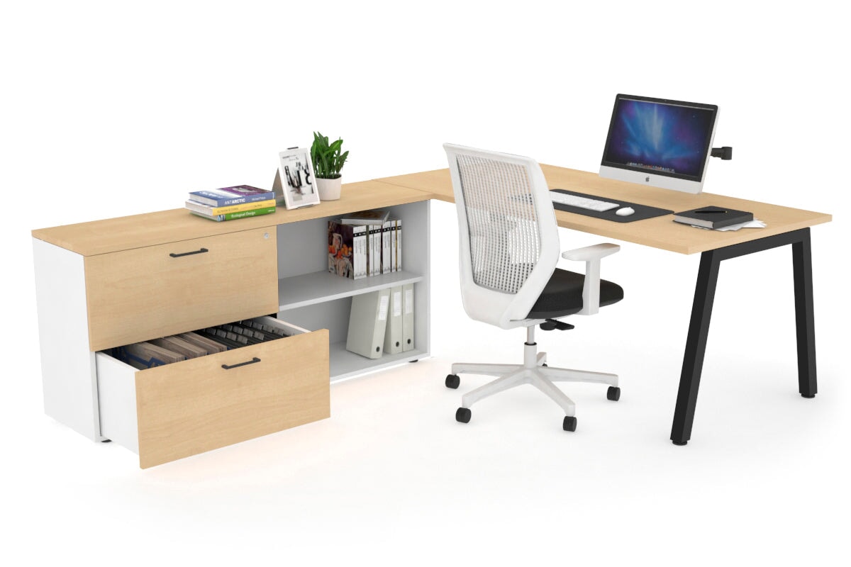 Quadro A Executive Office Chair - Black Frame [1800L x 700W] - Ergonomic Desk Chair for Home Office & Conference Room