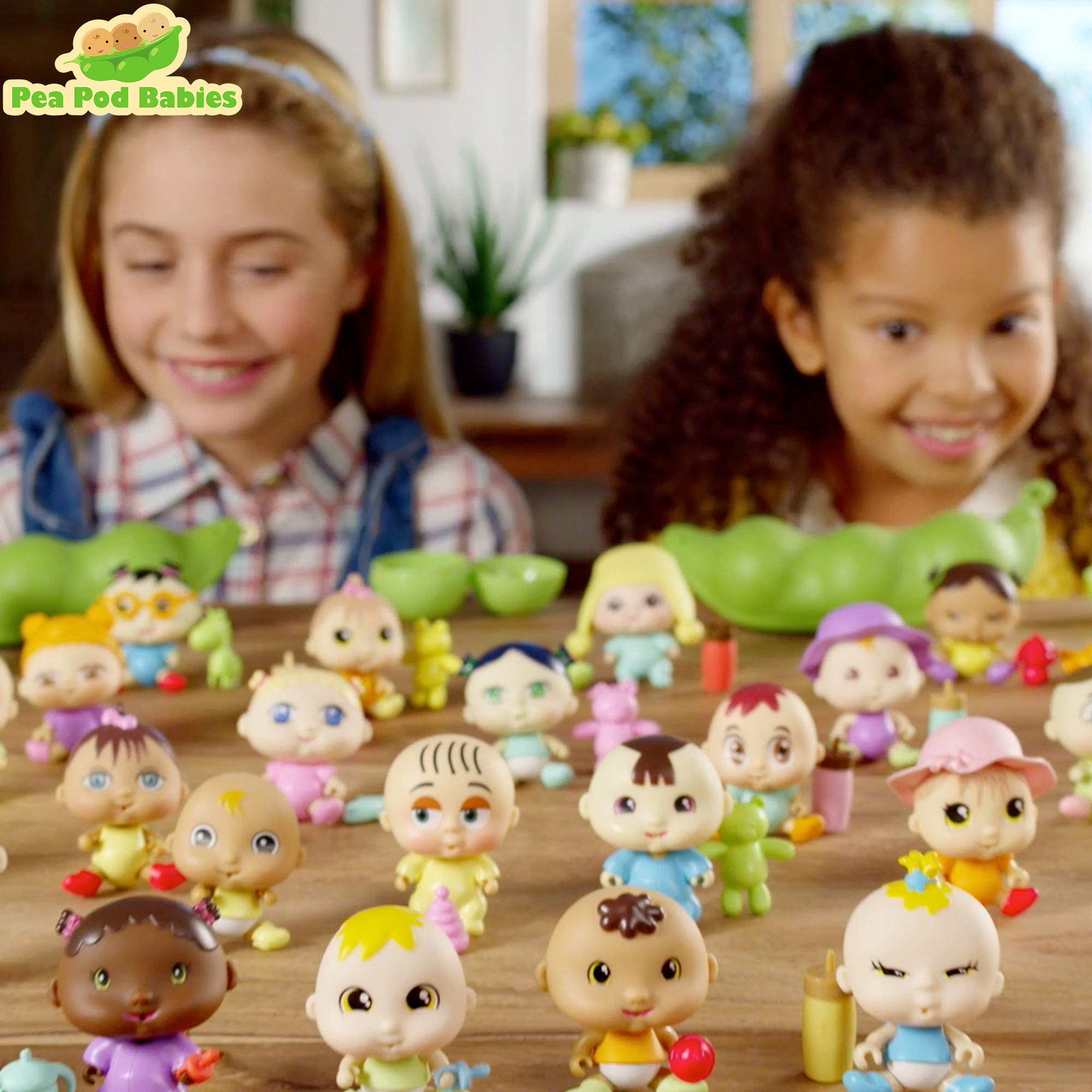 Nature Bound Pea Pod Babies Bundle - 12 Pack Collectible Mystery Surprise Toys with Mini Baby Dolls, Outfits & Accessories - Perfect for Kids Birthday Gifts & Party Favors - Beach Party Theme Doll Set for Pretend Play & Collecting