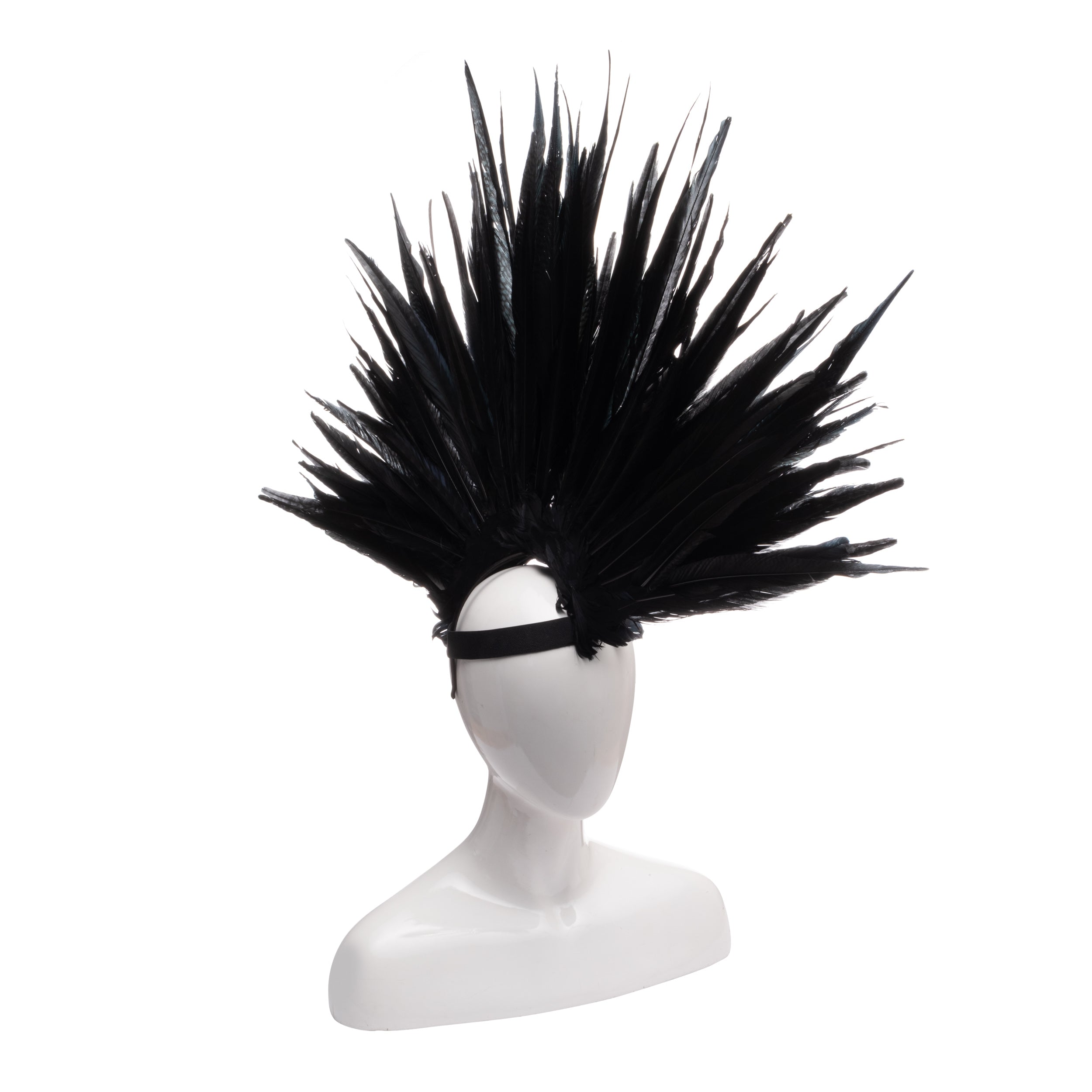 Elegant Peacock Feather Headband for Women - Boho Festival Hair Accessory for Parties, Weddings, and Costume Events