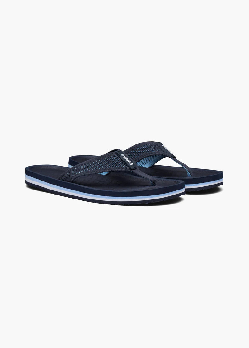 SWIMS Napoli Flip Flop Sandals for Men & Women - Comfortable Navy/Spray Blue Beach Sandals - Perfect for Pool, Vacation & Summer Outdoor Activities
