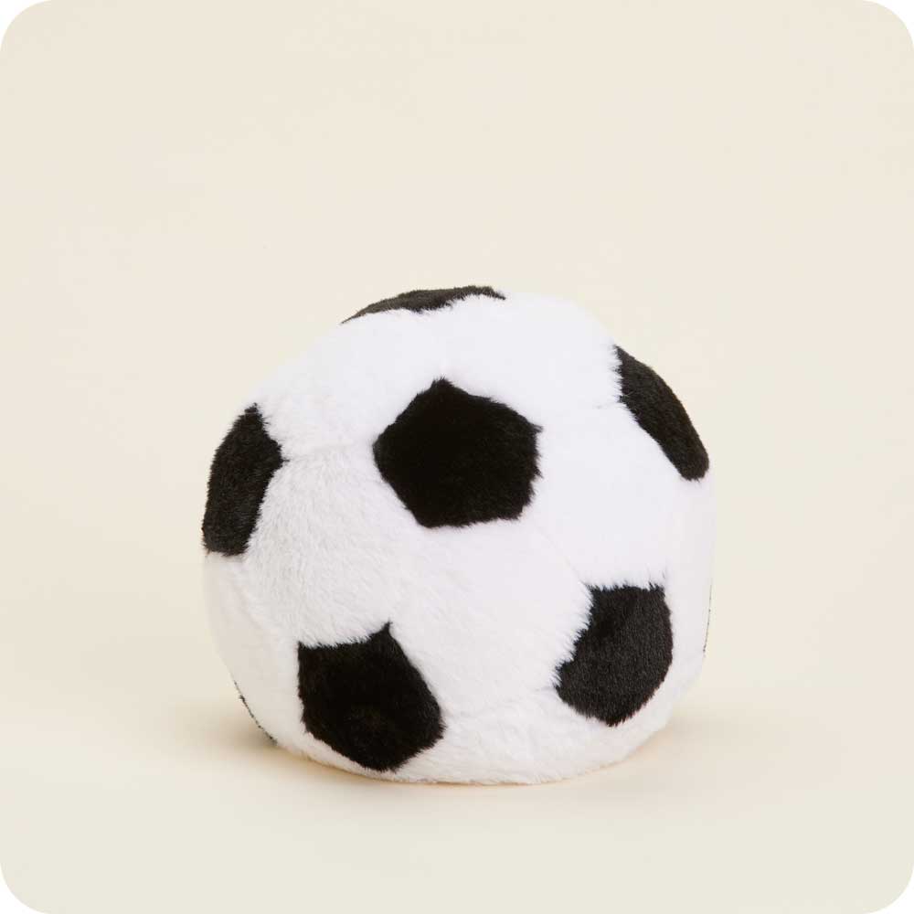 Warmies Soccer Ball - Soft Plush Heating Pad for Kids & Adults - Perfect for Relaxation, Stress Relief & Cold Weather Comfort