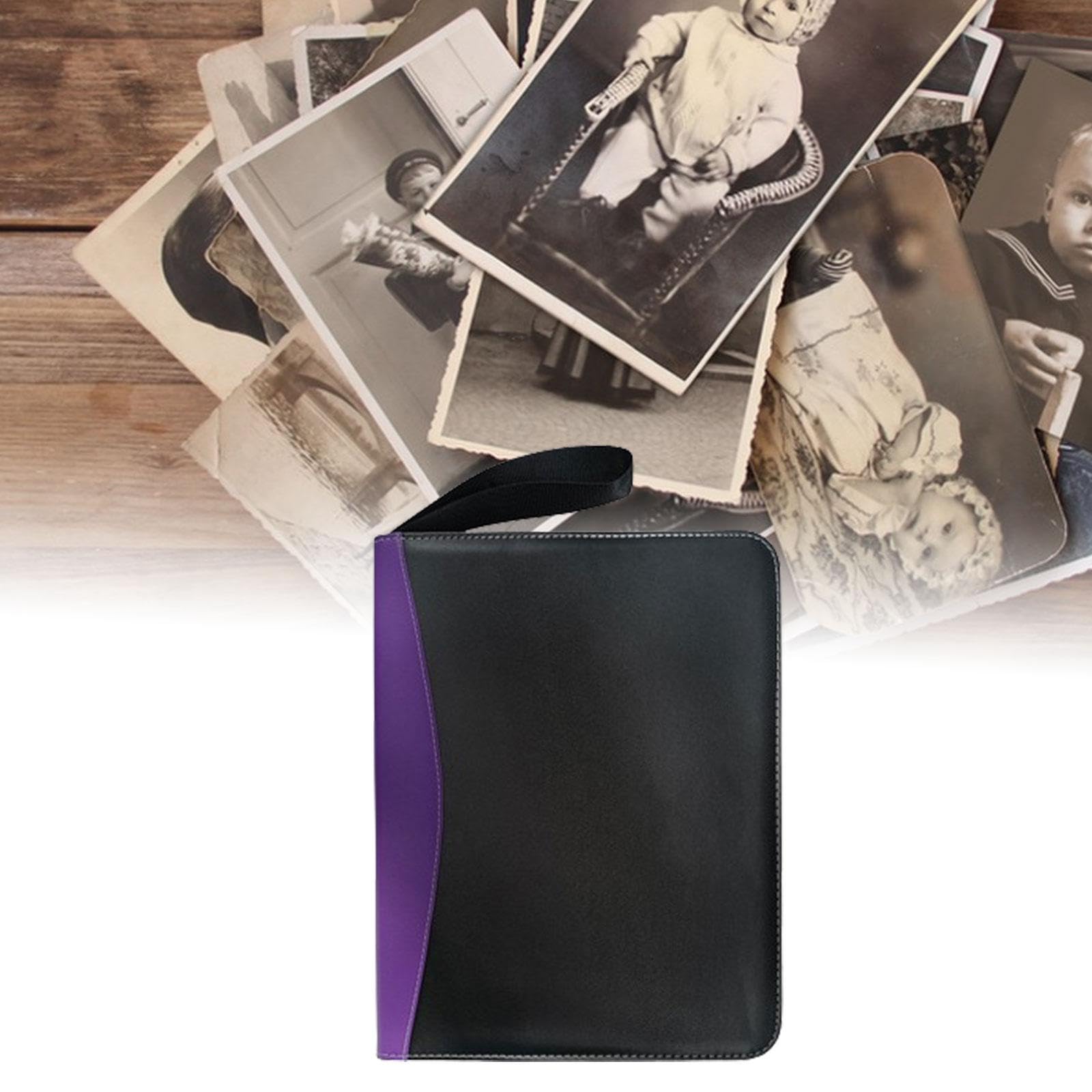 Qialexicon 9-Pocket Trading Card Binder - 360 Side Loading Pages for Baseball, Football & Sports Card Collection (Violet) - Perfect for Organizing, Storing & Displaying Valuable Cards at Home or Tournaments