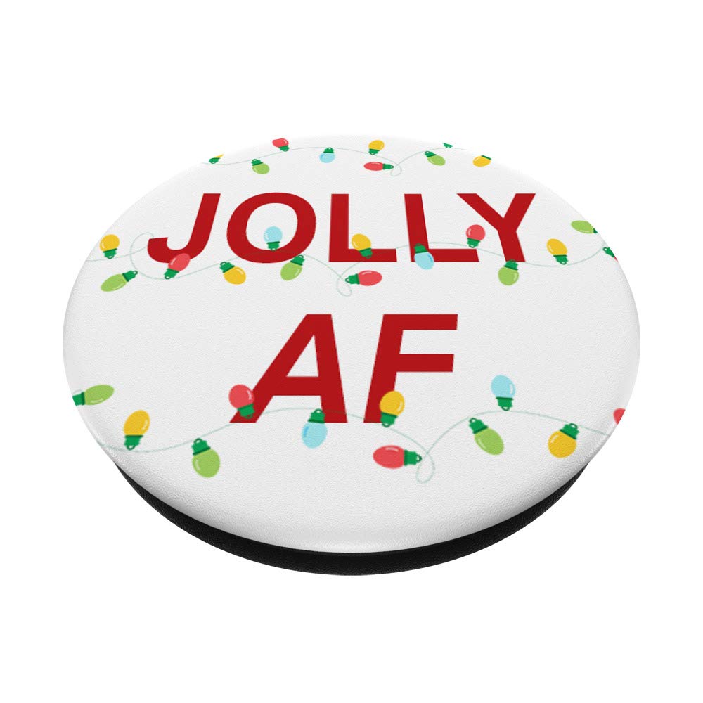 Jolly AF PopSocket Christmas Lights - Expandable Phone Grip & Stand for iPhone, Samsung - Festive Holiday Decor & Gift Idea for Christmas, Parties, and Everyday Use