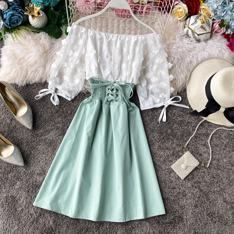 Elegant Chiffon Sheath Long Sleeve A-Line Dress for Women | Summer Fairy Dress Style 959 | Perfect for Weddings, Parties & Special Occasions