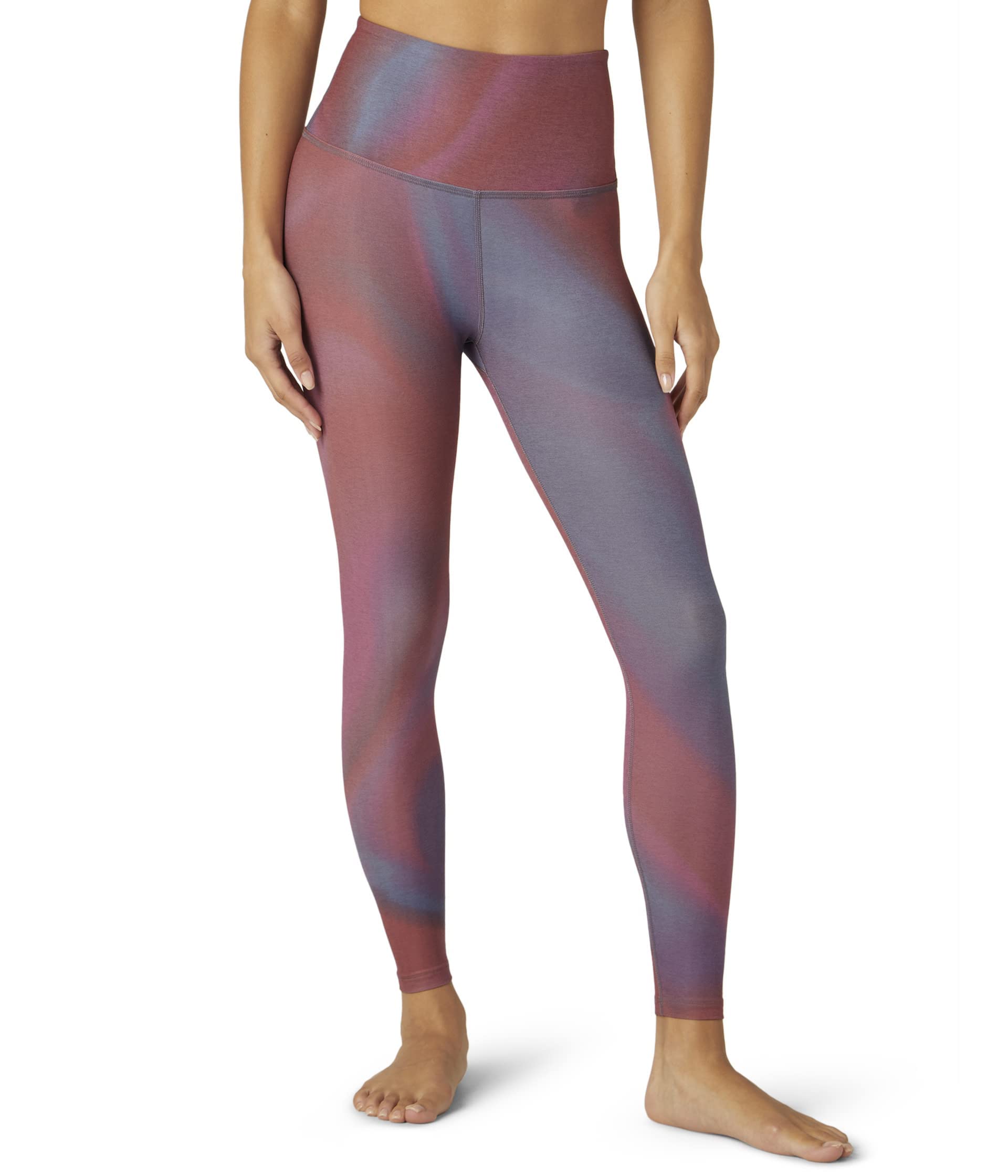 Beyond Yoga Spacedye Printed Caught in The Midi High Waisted Leggings for Women - Soft Yoga Pants with Comfortable Waistband for Workouts, Running & Lounge Wear