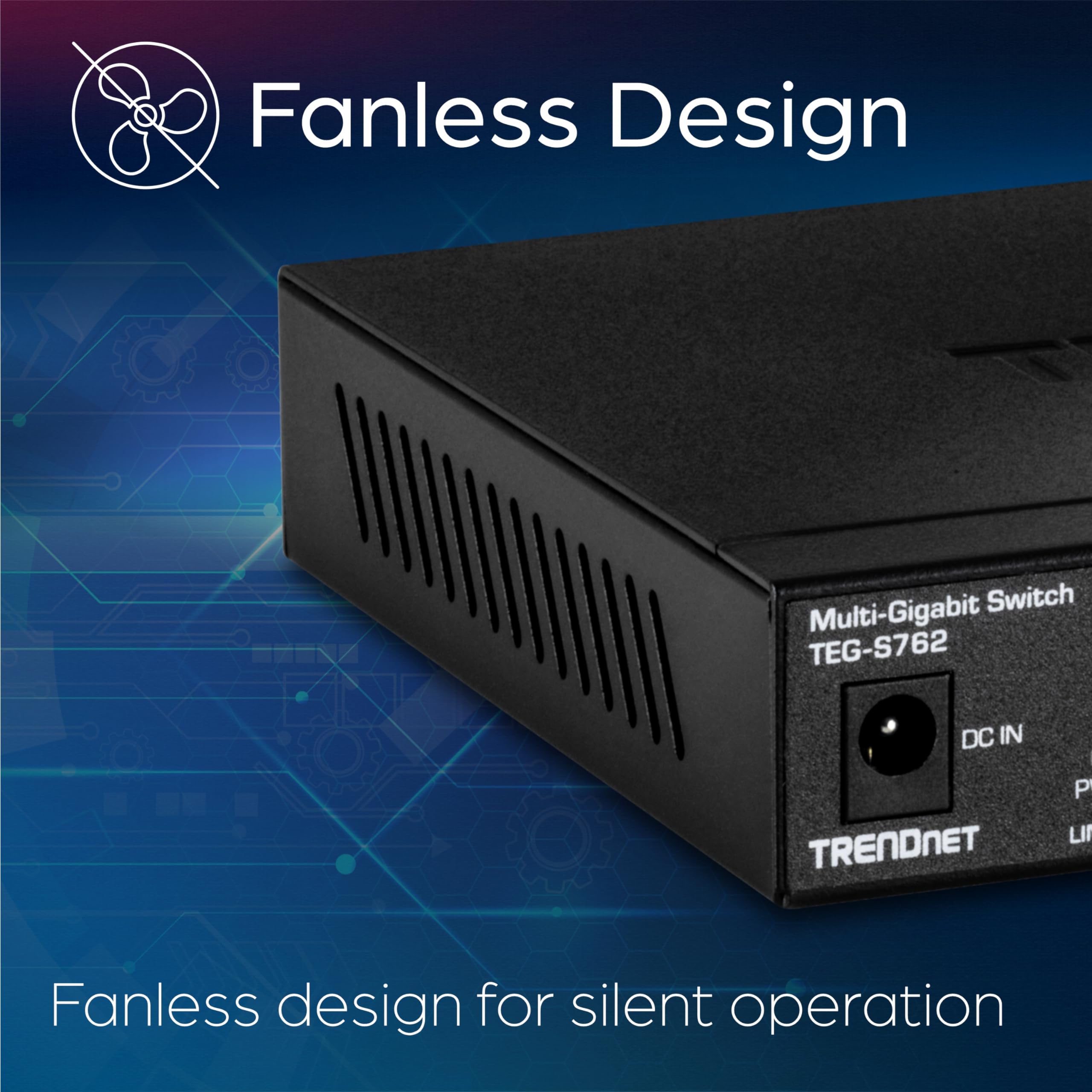 TRENDnet 6-Port 10G Ethernet Switch with 4 x 2.5G & 2 x 10G RJ-45 Ports | 60Gbps Switching Capacity | Wall Mountable | Lifetime Warranty | Ideal for Home Office, Gaming & Small Business Networks