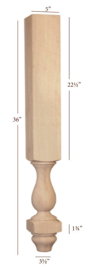 Massive Winston Vanity Leg - Durable & Stylish Bathroom Vanity Legs for Home Decor | Perfect for Modern & Farmhouse Bathroom Renovations