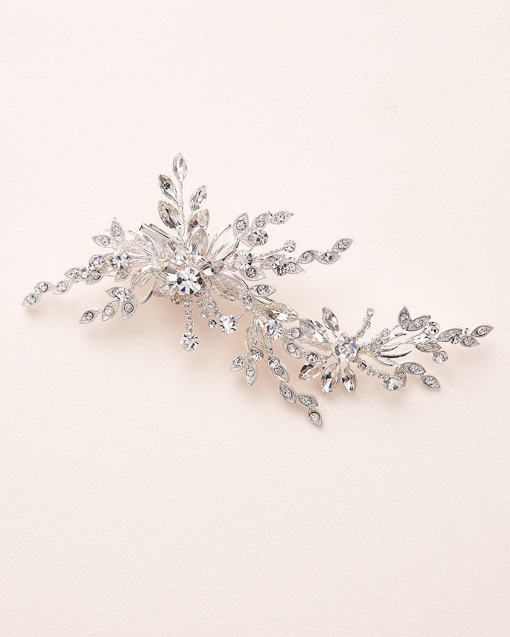 Portia Crystal Hair Clip - Elegant Rhinestone Barrettes for Women & Girls, Perfect for Weddings, Parties & Everyday Use