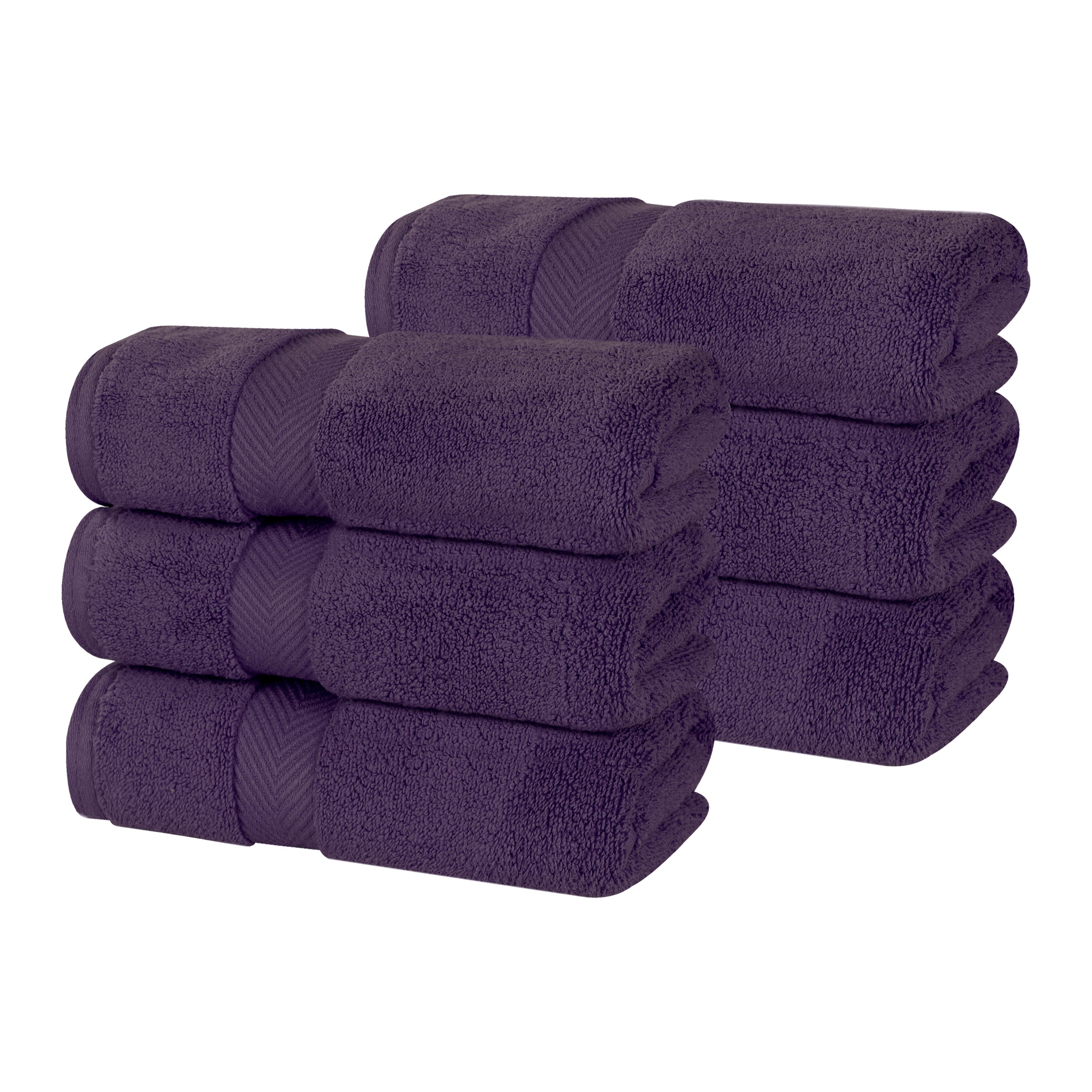 Premium Zero Twist Cotton Hand Towels - Ultra Soft & Absorbent Bath Towel Set of 6 for Kitchen, Bathroom & Spa | Luxury Home Essentials