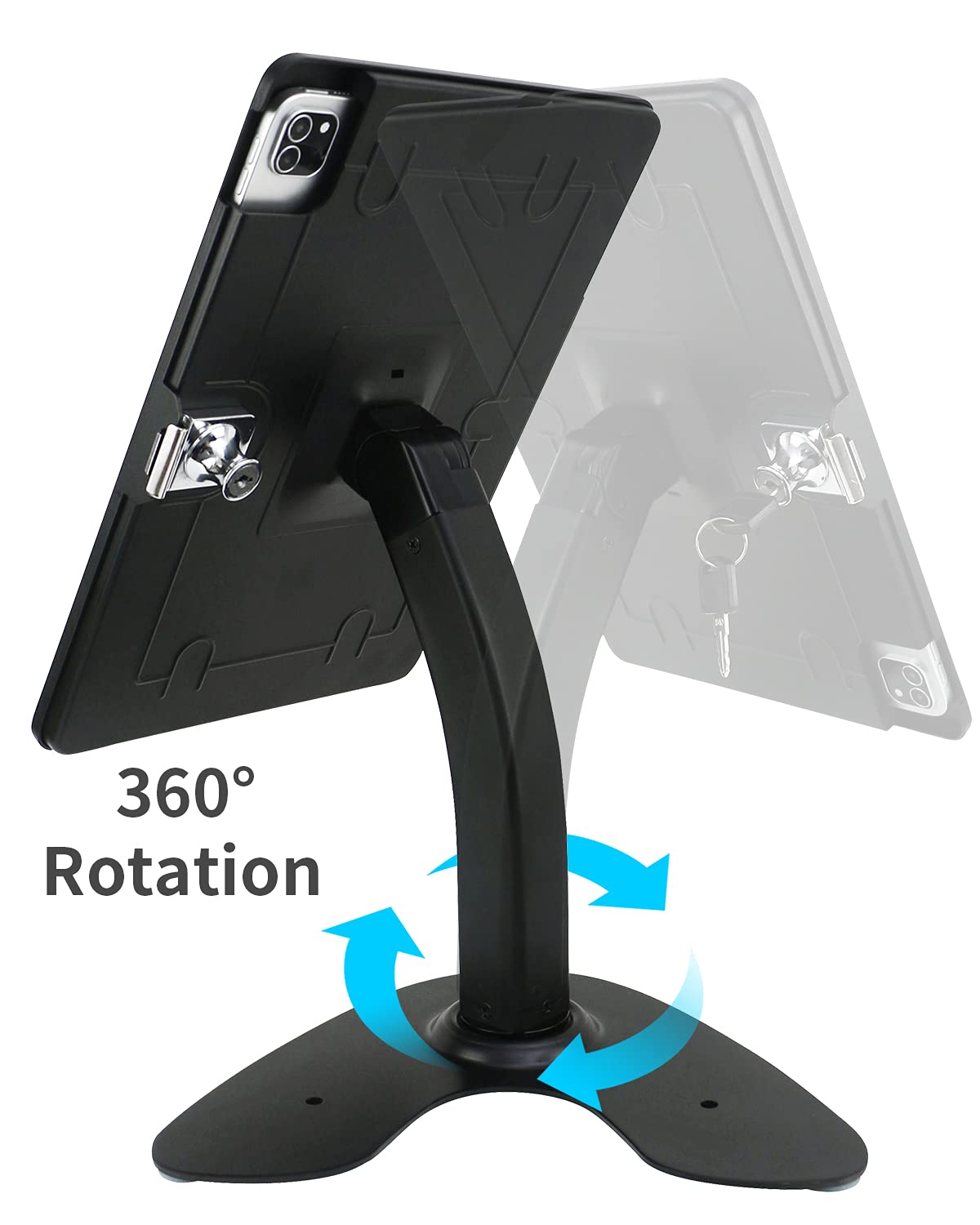 Wall Mount Anti-Theft Security Kiosk Stand for iPad Pro 12.9