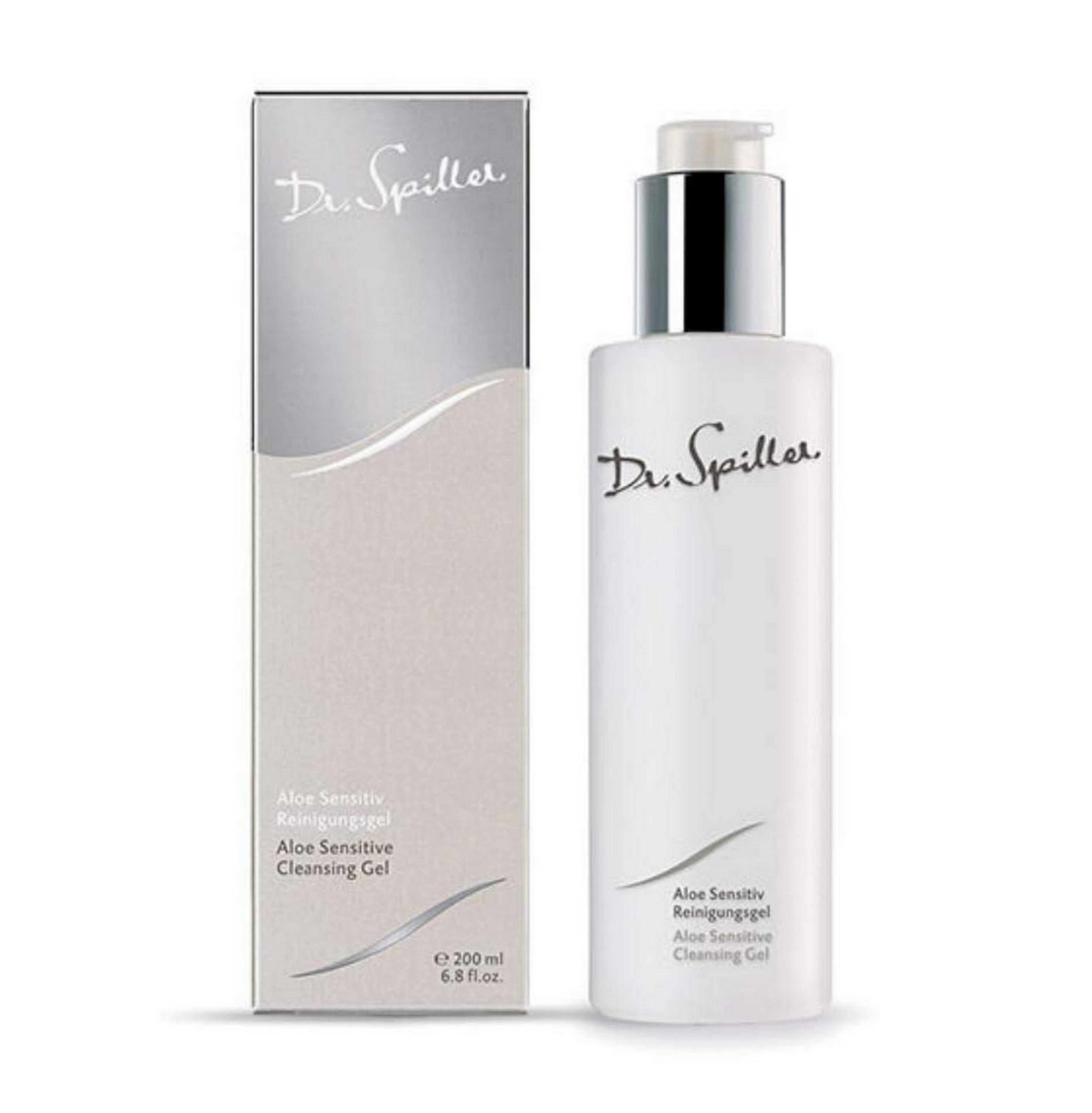 Dr. Spiller Biomimetic Aloe Sensitive Cleansing Gel 200ml/6.8oz - Gentle Face Wash for Sensitive Skin, Vegan & Cruelty-Free - Perfect for Daily Skincare Routine & Post-Sun Care