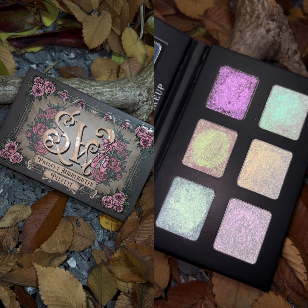Shellwe Makeup Highlighter Palette - Glow & Shine for Contouring & Highlighting | Perfect for Parties, Weddings & Everyday Glam (US Only)