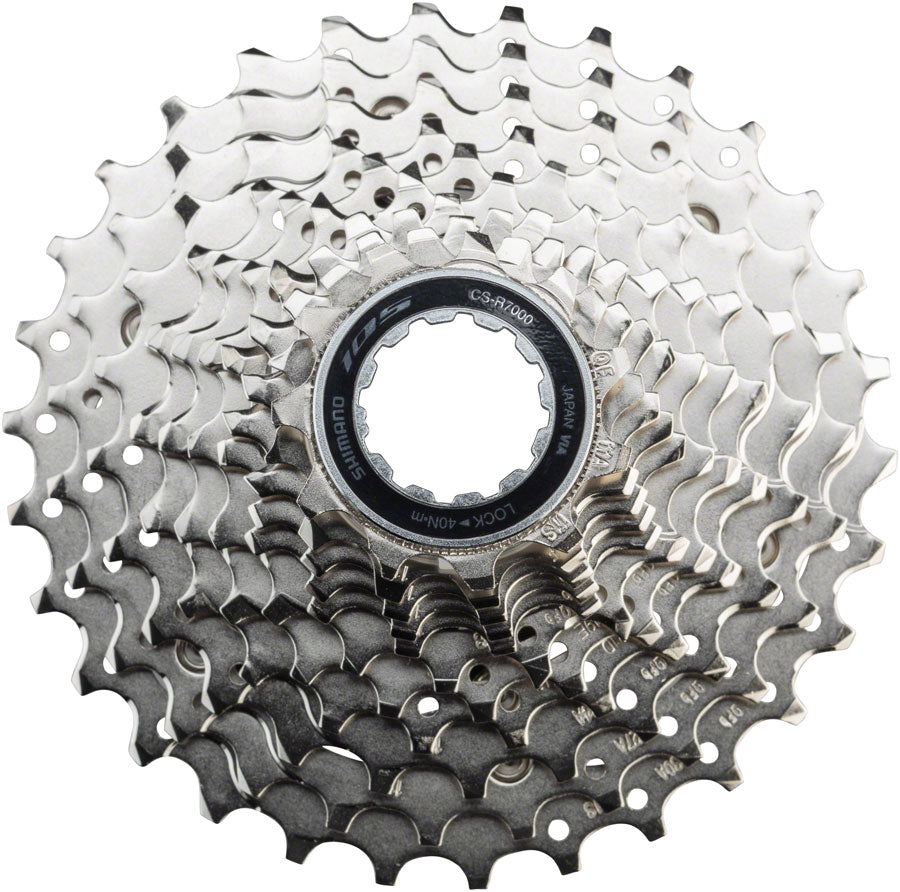Shimano 105 CS-R7000 11-Speed Road Bike Cassette - Compatible with 11-Speed Drivetrains, Smooth Shifting for Road Cycling & Training