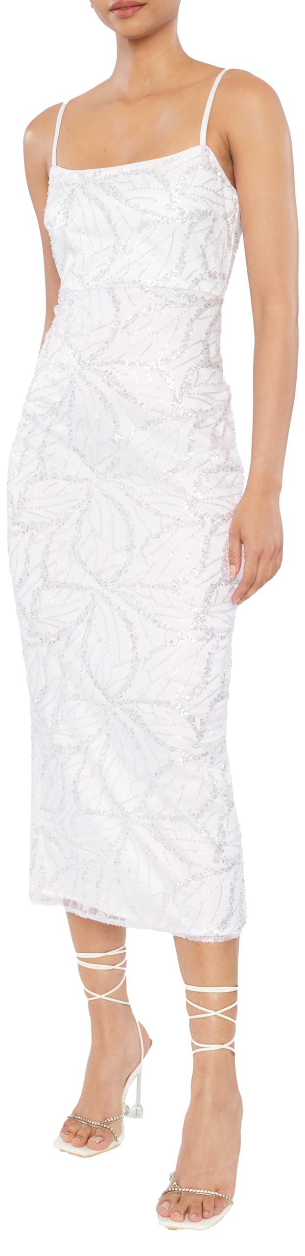 LIKELY Women's Leala Dress - Elegant Flowy Midi Dress for Casual & Party Wear | Perfect for Summer, Weddings & Date Nights