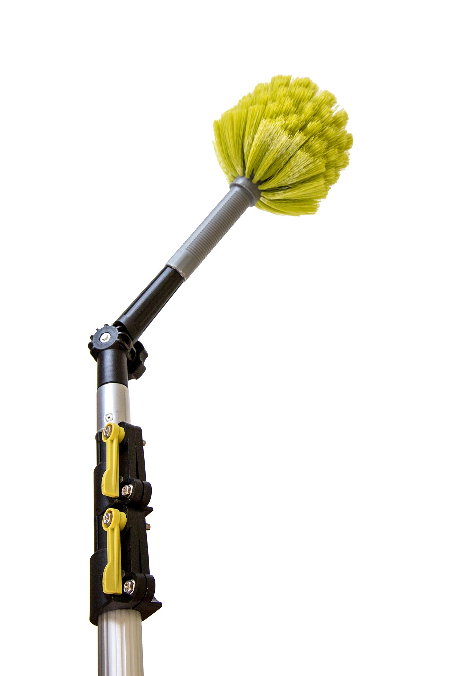 DOCA 7-30 Ft Telescoping Extension Pole for Cleaning - Adjustable Window Washing Kit, Paint Roller, Cobweb Duster & Squeegee - High Reach Indoor Outdoor Cleaning Tool for Gutters, Ceilings & Hard-to-Reach Areas