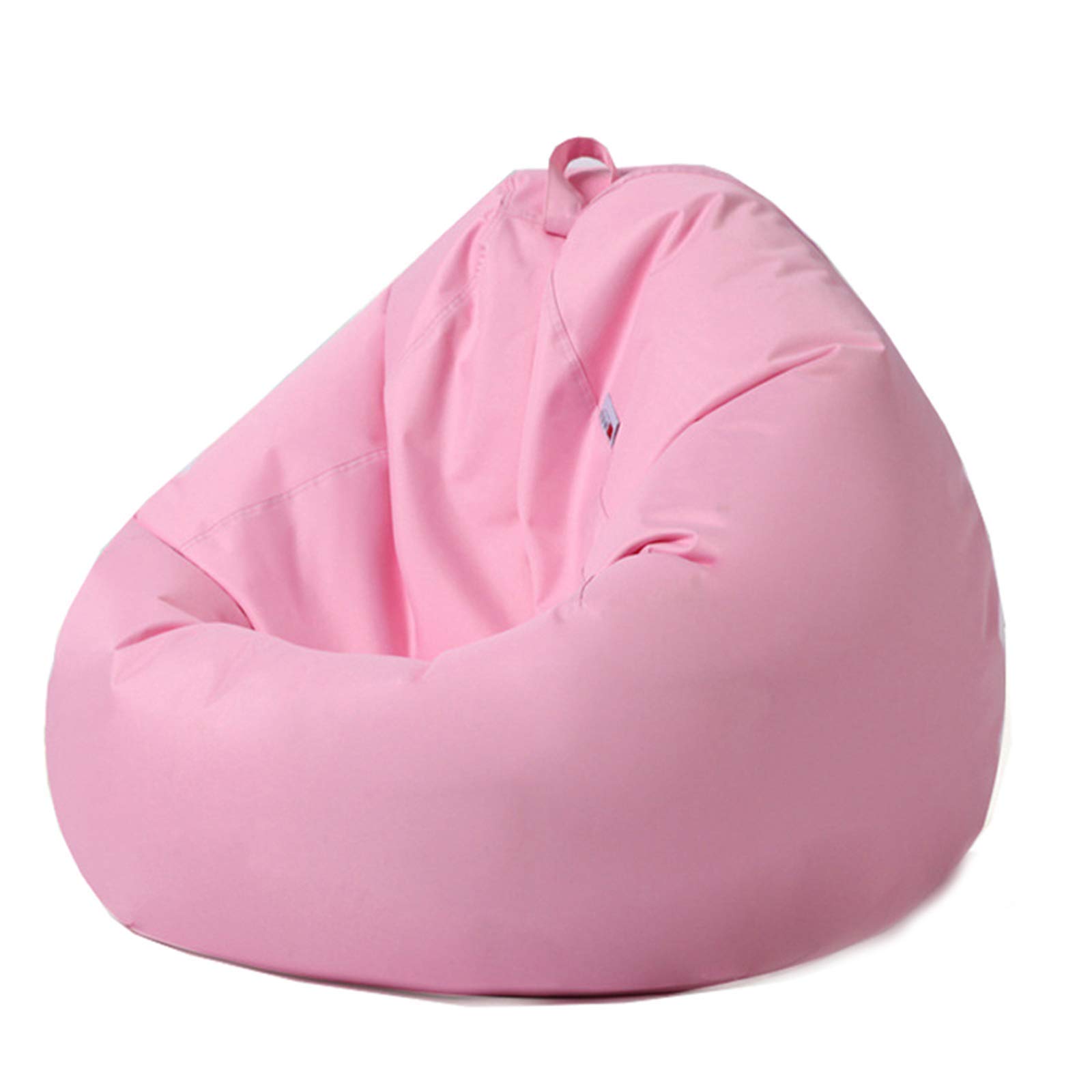 Waterproof 600D PVC Oxford Bean Bag Chair Cover - Pink 70x80cm, No Filler Sofa Slipcover for Indoor & Outdoor Use, Perfect for Adults, Kids & Teens - Great for Living Rooms, Dorms, Patios & Camping