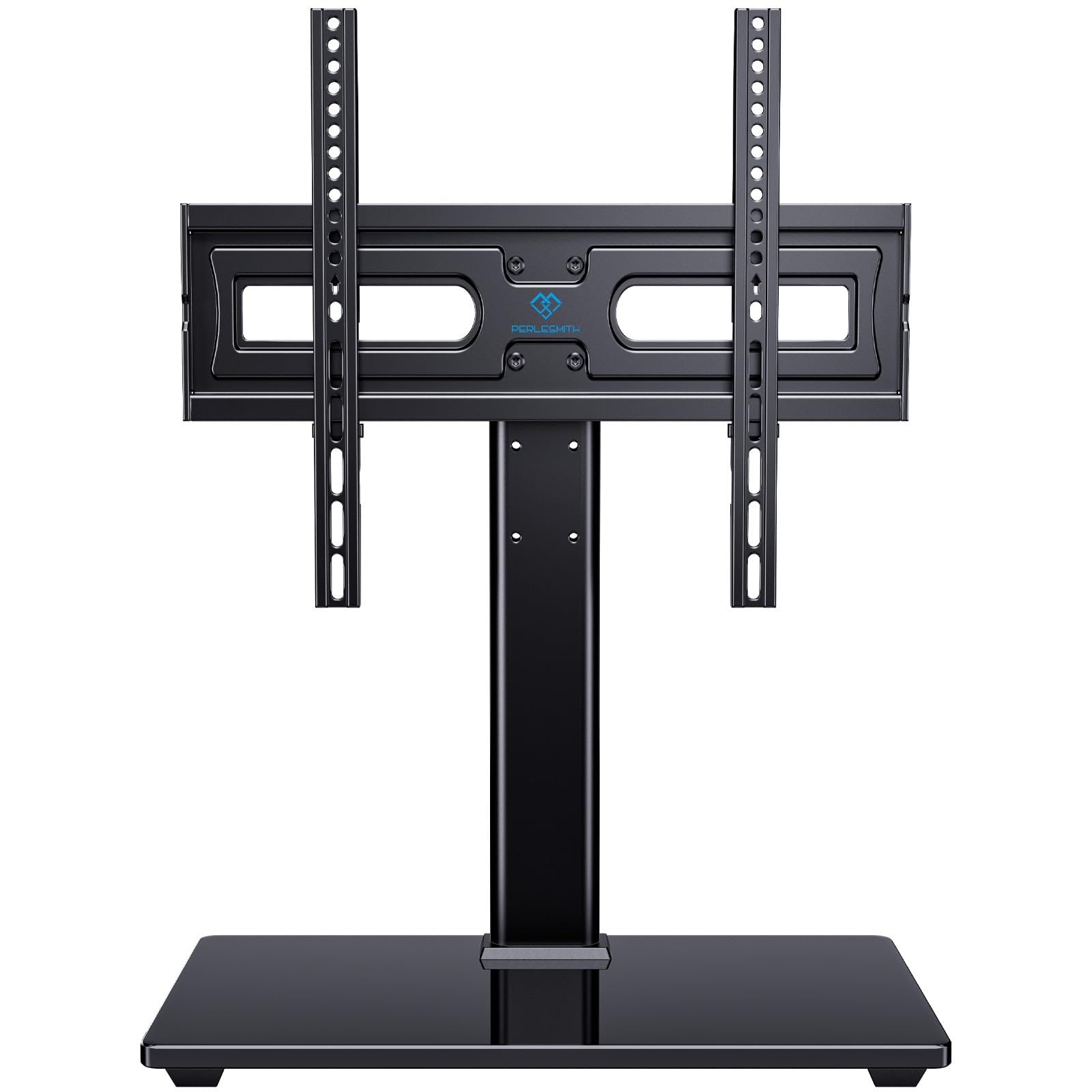 Universal Swivel TV Stand for 32-65 Inch TVs - Heavy Duty Height Adjustable Table Top Mount with Tilt Function - Perfect for Living Room, Bedroom, or Office Setup