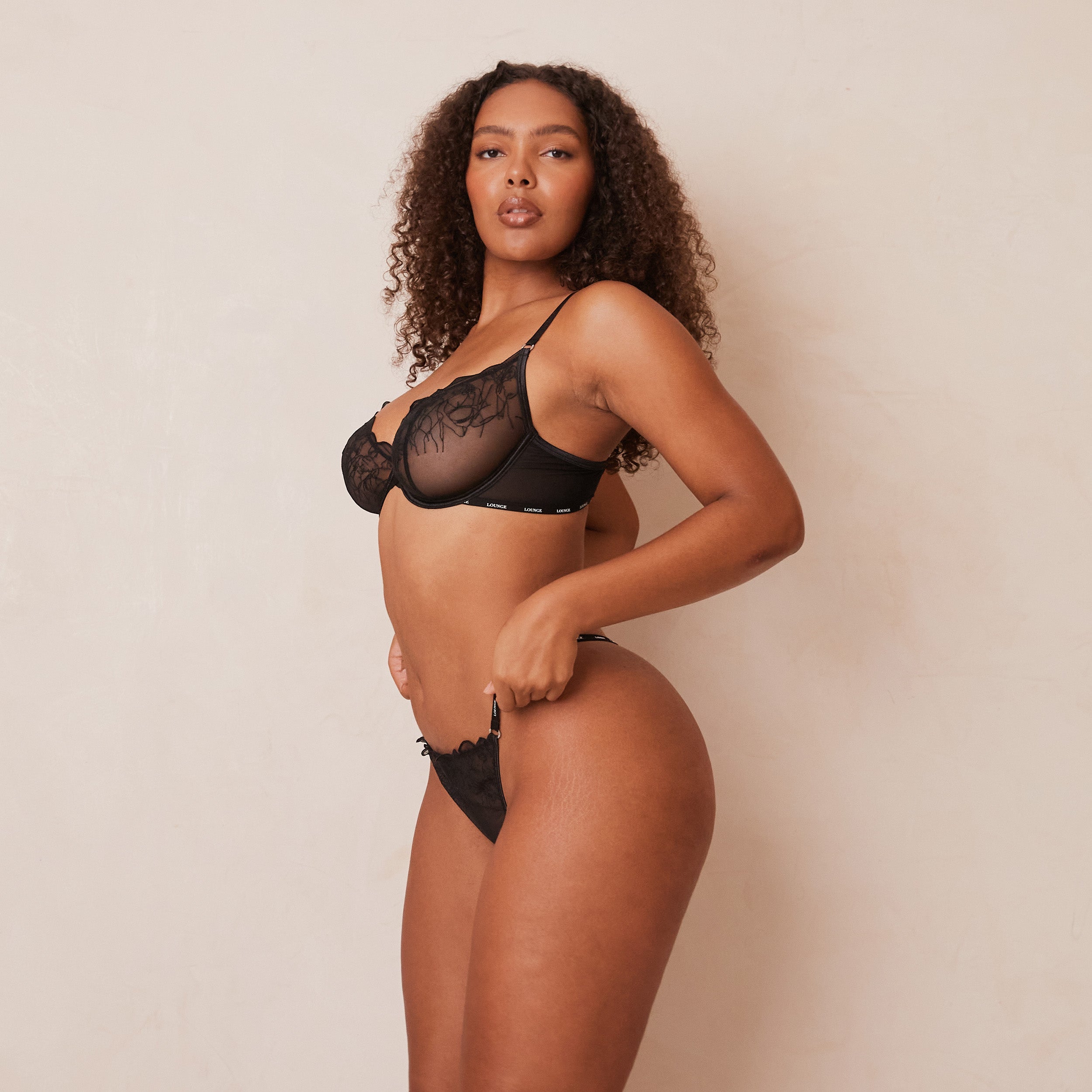 Black Balcony Bra - Comfortable & Supportive Lingerie for Women | Perfect for Everyday Wear, Lounge & Relaxation