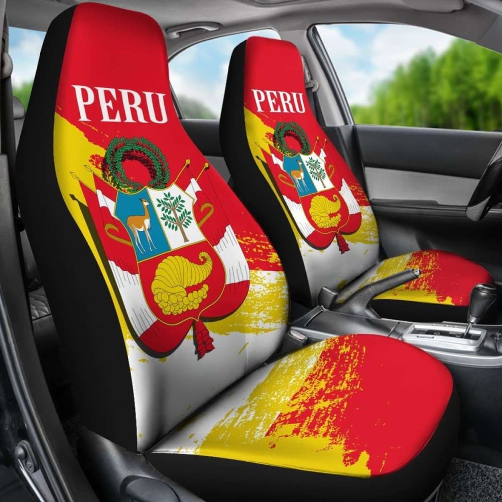 Premium Peru Special Car Seat Covers - Universal Fit for Most Vehicles (7-Piece Set) - Durable & Stylish Protection for Cars, SUVs, Trucks - Perfect for Road Trips, Daily Commute & Outdoor Adventures