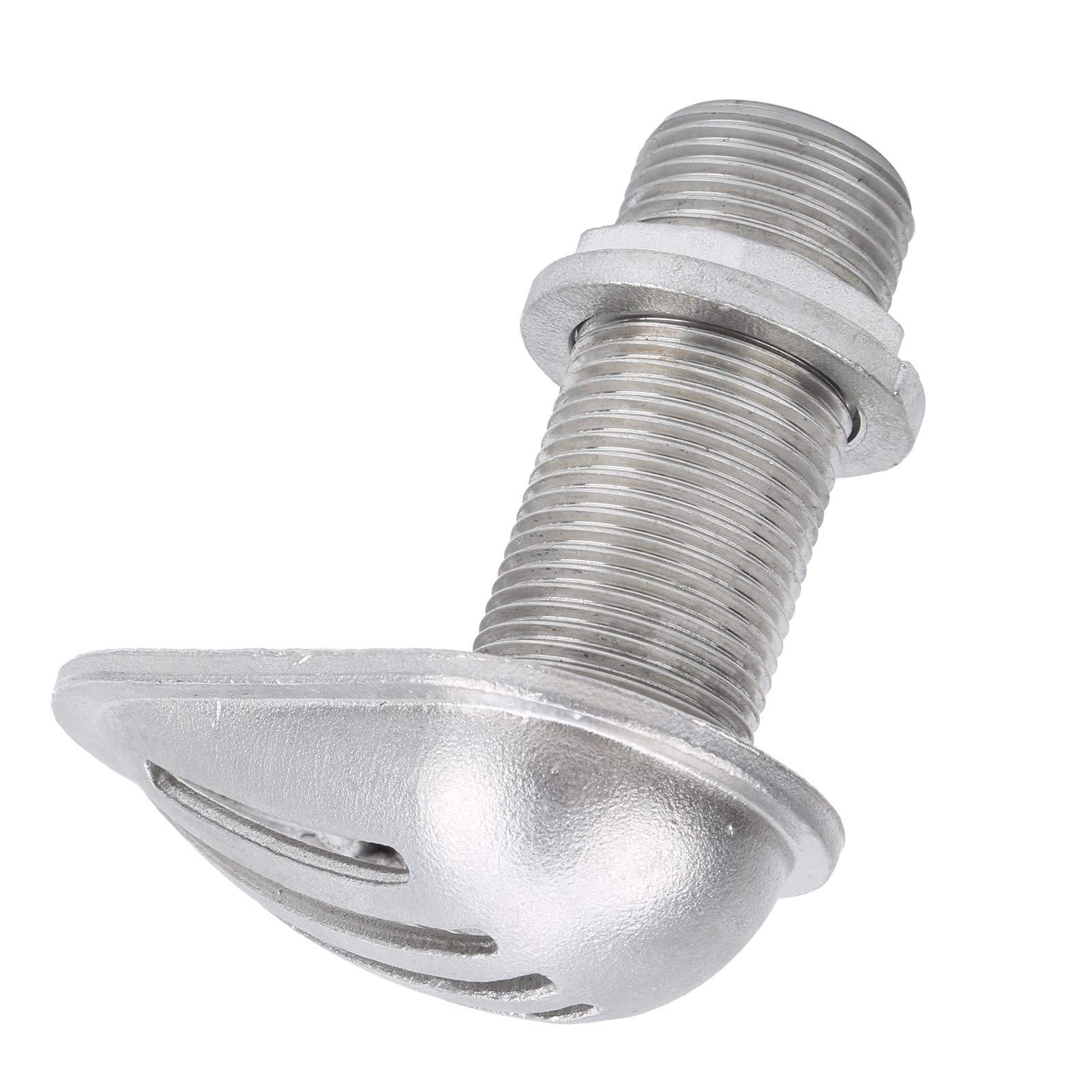 Aramox 316 Stainless Steel Marine Thru-Hull Water Intake Filter - MJS023 Boat Scoop Strainer for Saltwater & Freshwater - Ideal for Yachts, Fishing Boats, and Sailboats