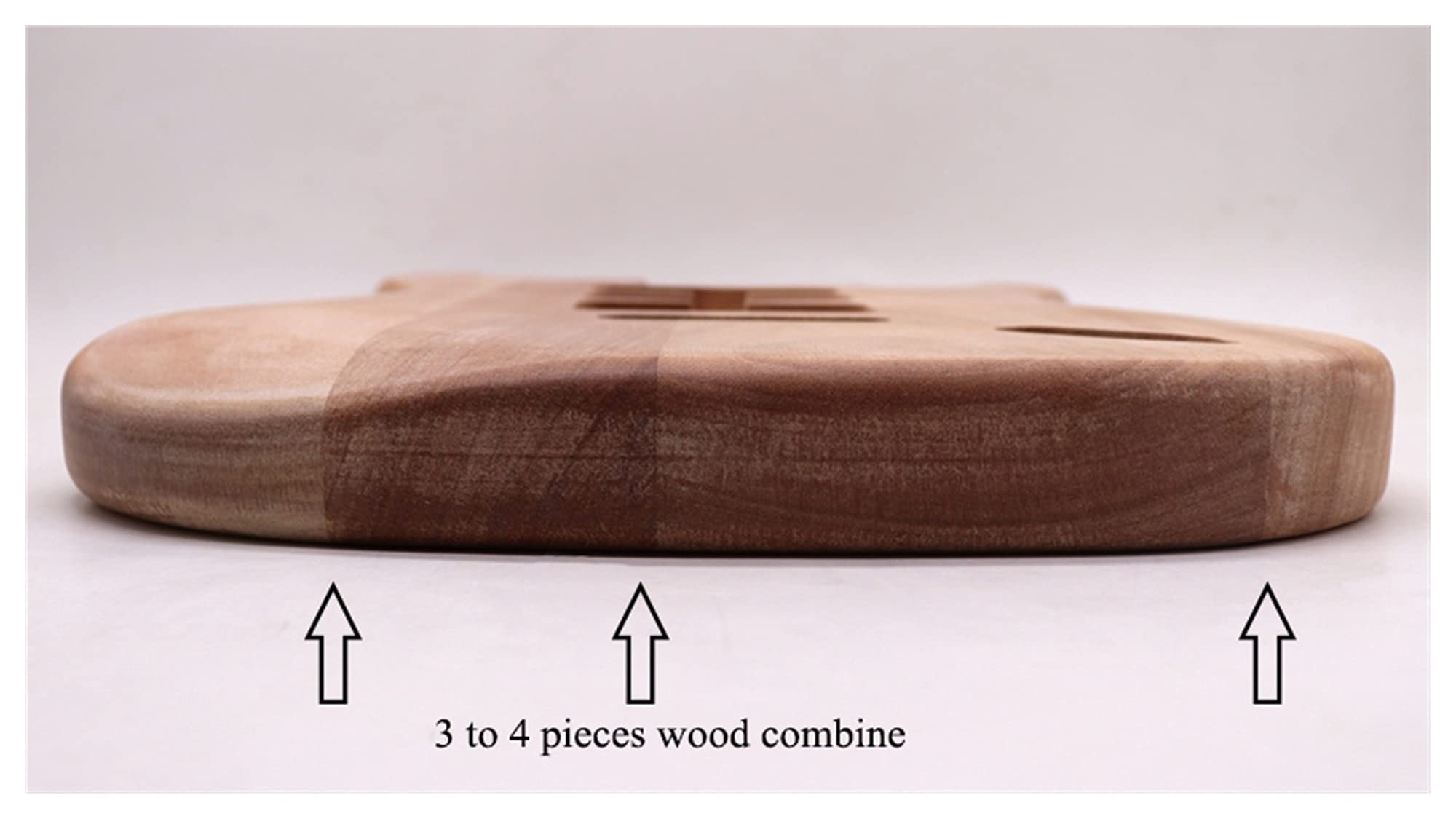 Unfinished Guitar Kit Body - Okoume Wood DIY Electric Guitar Parts for Handmade Projects | Perfect for Custom Builds, Repair & Woodworking Enthusiasts