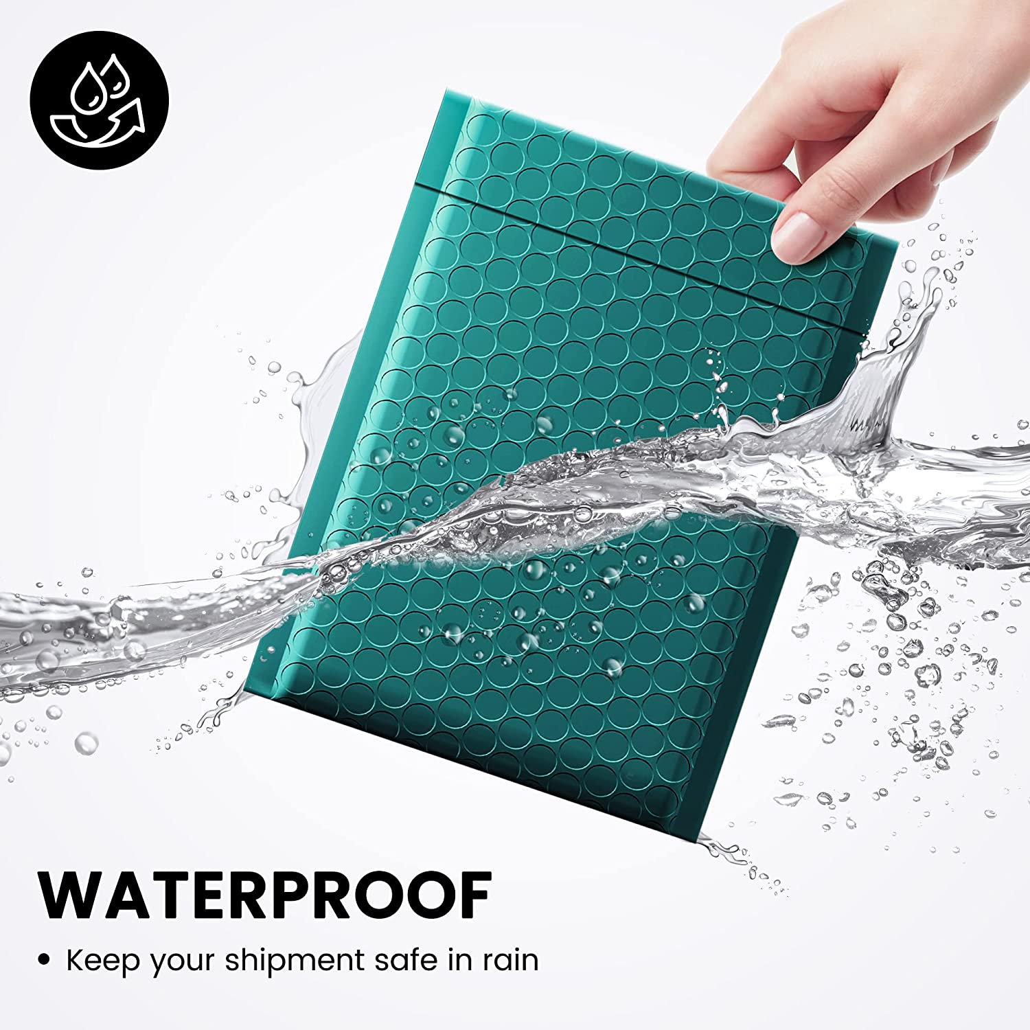 4x8 Bubble Mailer Padded Envelope - Waterproof Shipping Envelopes for Ecommerce, Small Packages & Documents | Durable Forest Green Mailing Bags for Online Sellers, Amazon FBA & Ebay Shipping