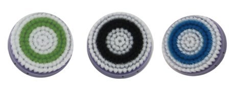Erisonic Pro Brush Heads Replacement - 3 Pack for Deep Pore, Normal & Sensitive Skin | Facial Cleansing & Exfoliation