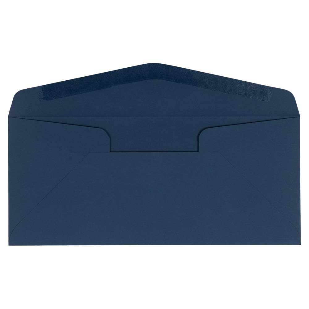 Premium #10 Business Envelopes 4 1/8 x 9 1/2 Inches - Navy Blue - 1000 Pack Bulk - Ideal for Mailing, Invoices & Office Correspondence