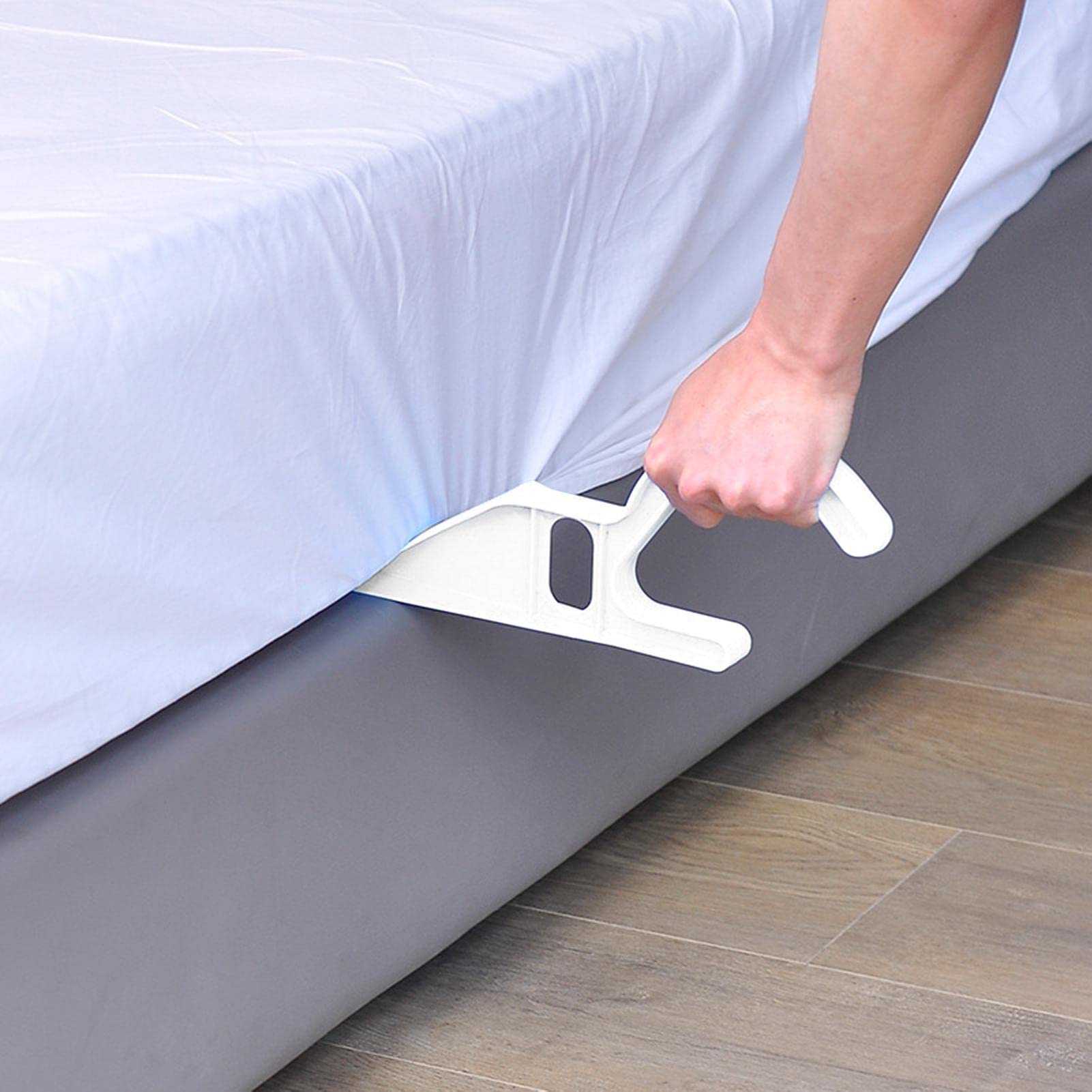 **Pomurom Mattress Lifter - 2 Pack Ergonomic Bed Making & Lifting Tool for Easy Sheet Changes, Mattress Wedge Elevator, Back Pain Relief - Perfect for Hotels, Home Use & Elderly Care**
