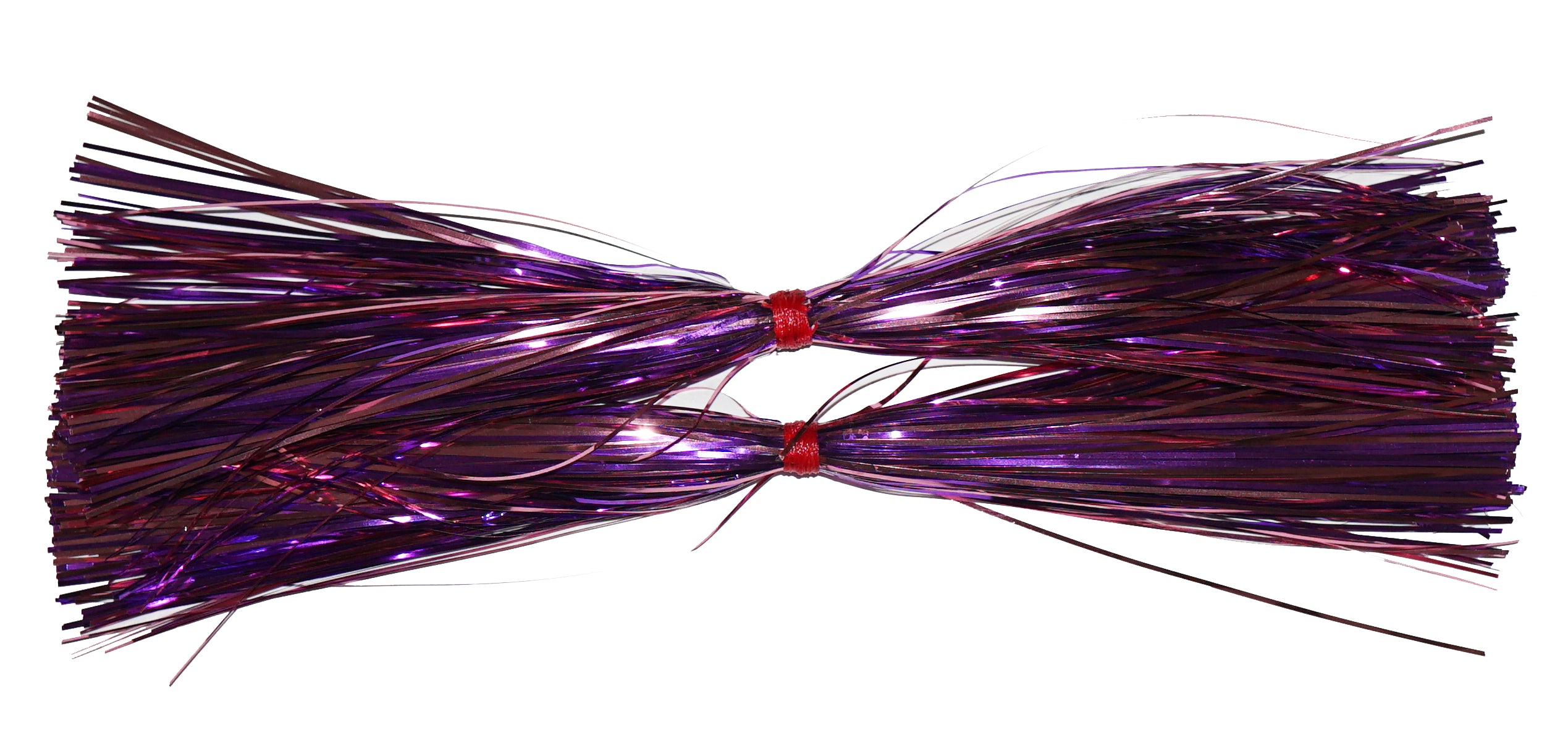 8 Pre-Tied Flashabou Tails - 2 Pack for Fly Fishing, Bass Fishing & Trout Fishing Lures - Perfect for Streamers, Jigs & Saltwater Flies