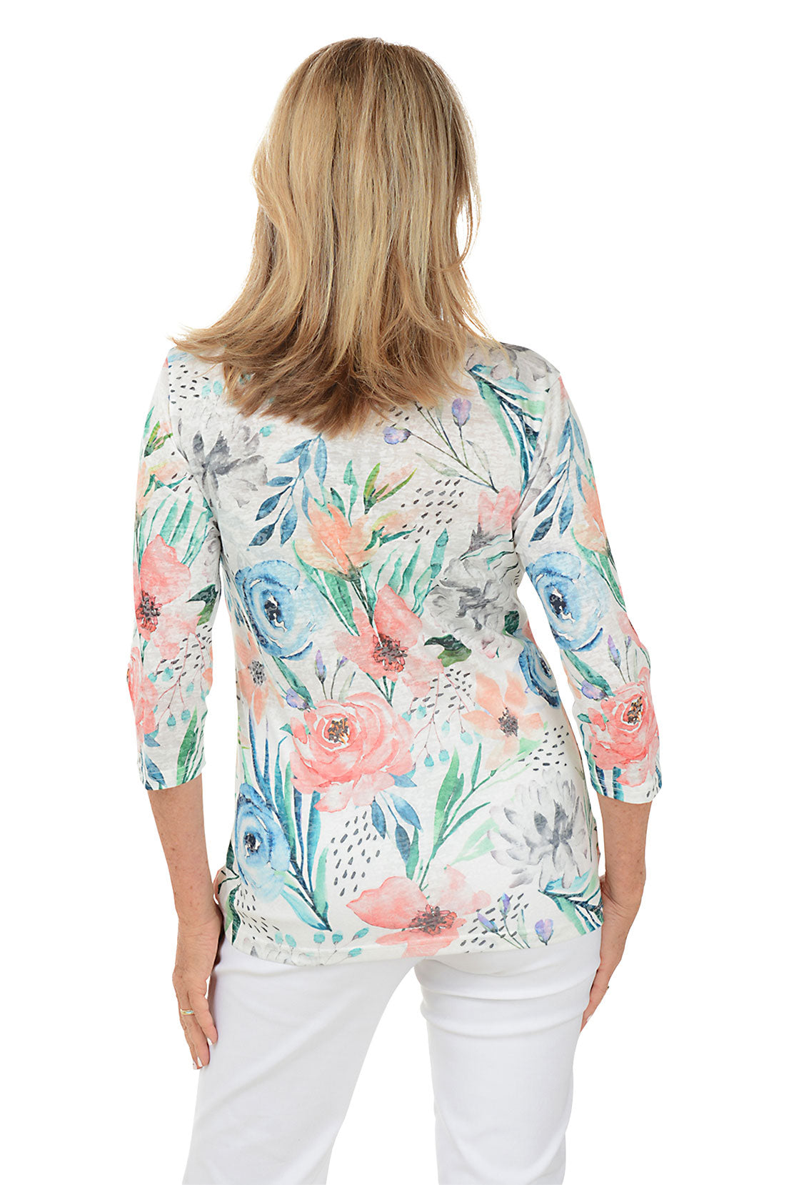 Elegant Jeweled Knit Top for Women - Floral Lace Embellished Casual Blouse - Perfect for Garden Parties, Brunch & Summer Outfits