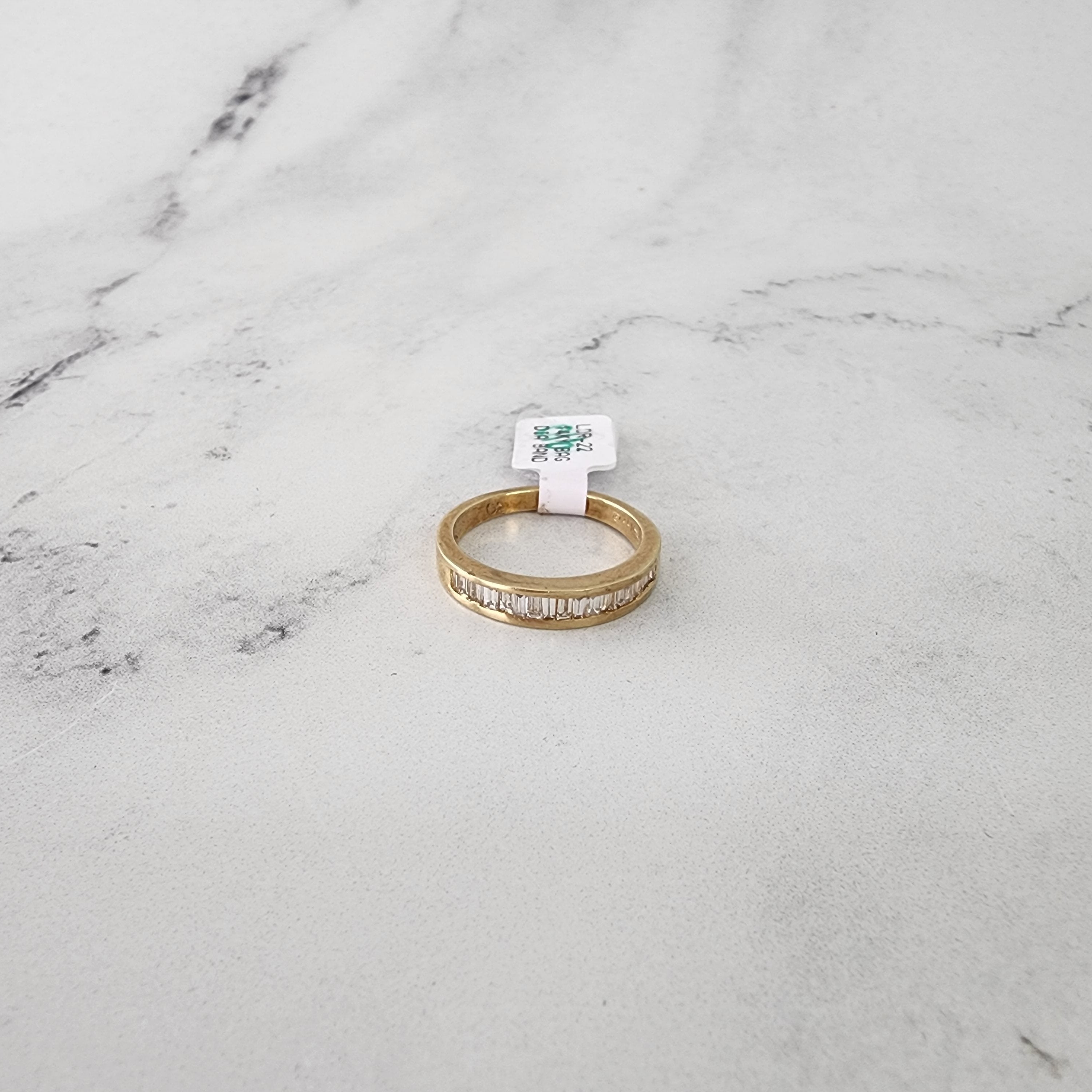14K Two-Toned Gold Tapered Baguette Diamond Wedding Band for Women - Elegant Bridal Ring for Engagement, Anniversary & Special Occasions