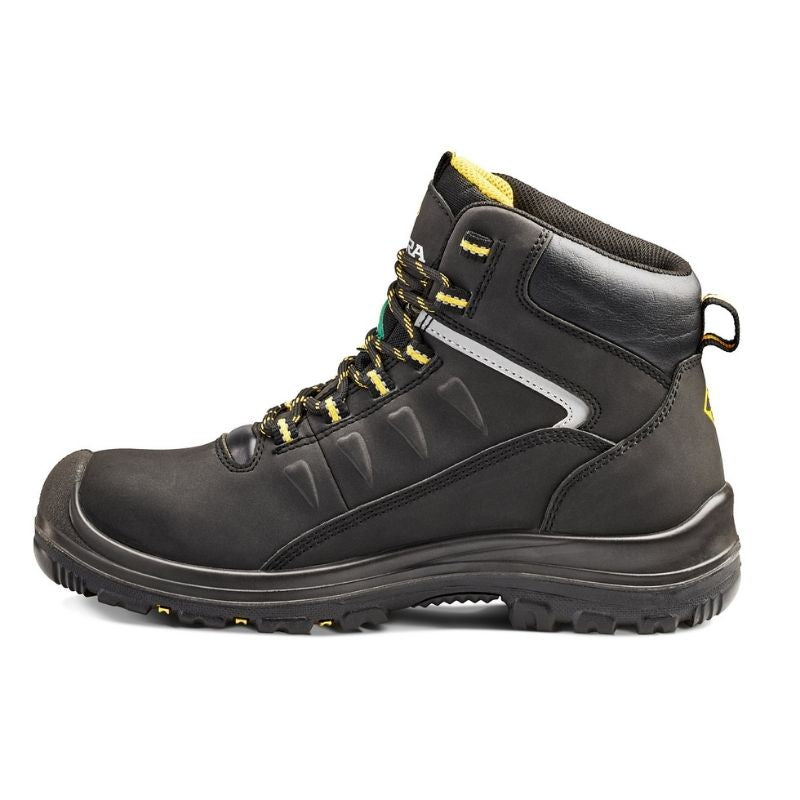 Terra Findlay SD Men's Size 6 Waterproof Composite Toe Work Boots - OSHA Approved Safety Shoes for Construction & Industrial Work (Black) - Perfect for Outdoor Jobs, Warehouse & Heavy Duty Labor
