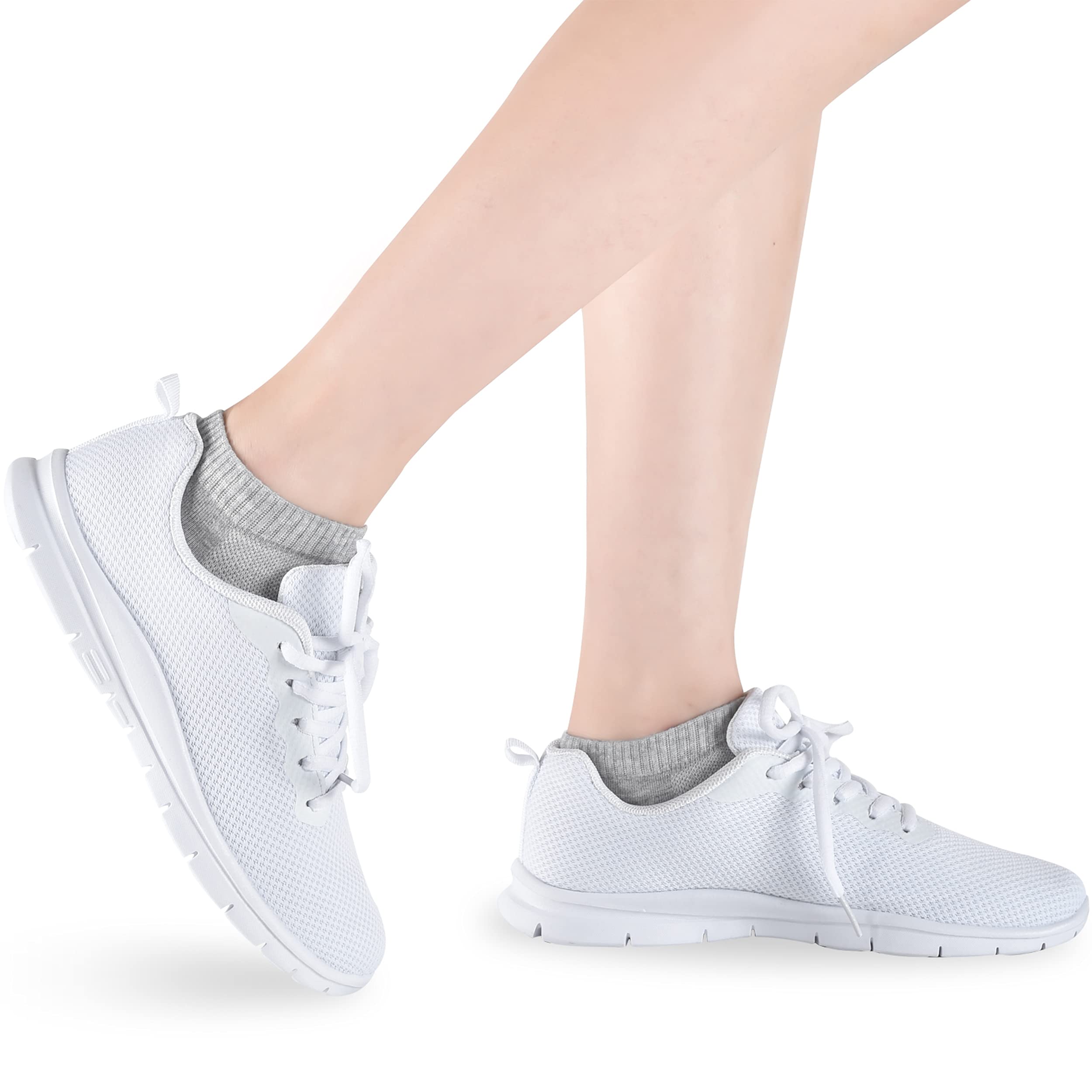 Cozi Foot 5/10 Pairs Women's Ankle Socks - Breathable Athletic Low Cut Socks for Running, Yoga & Workout - Soft Comfortable Everyday Socks for Women