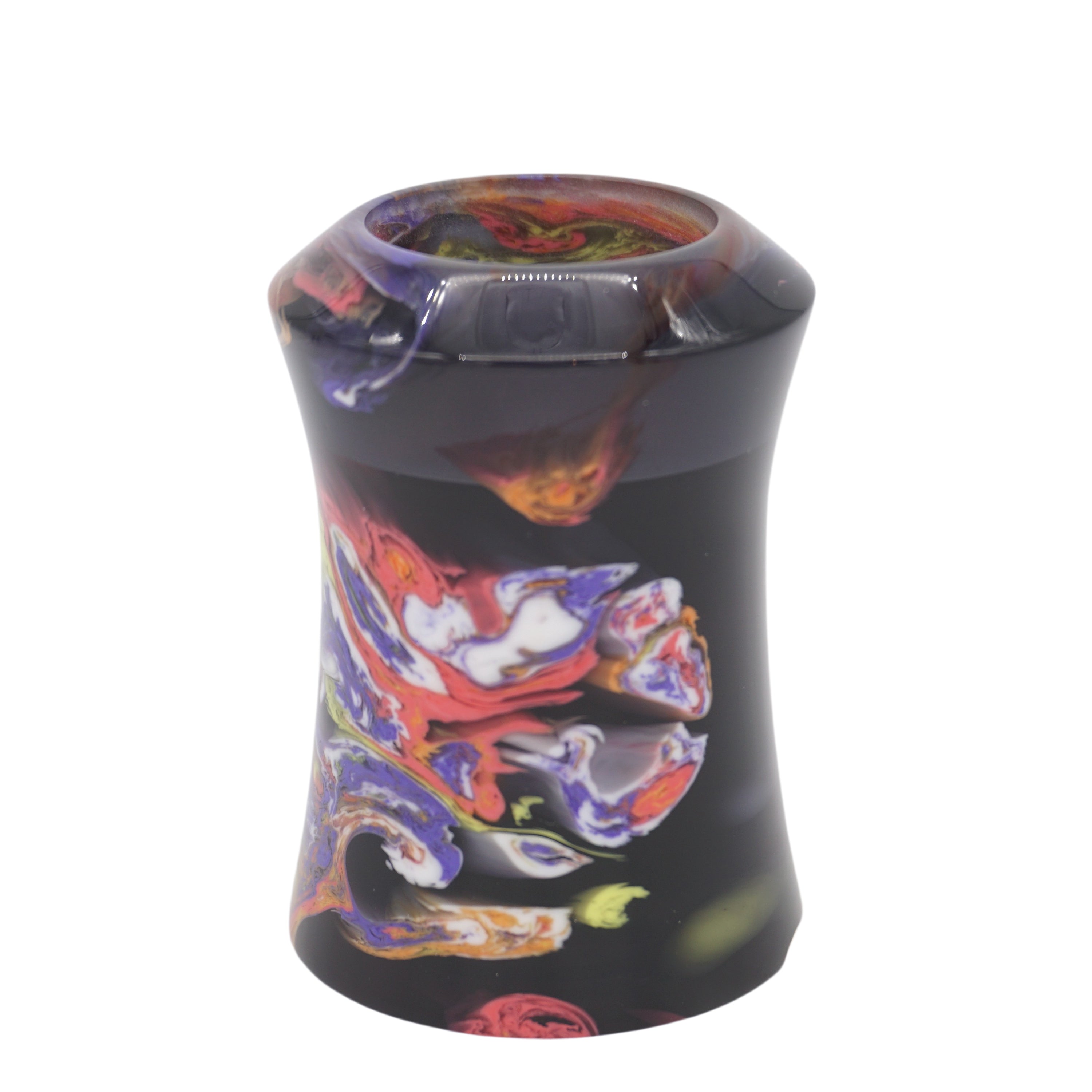 Handcrafted Night Graffiti Shaving Brush Handle - Fits 24mm & 26mm Knots - Perfect for Wet Shaving & Grooming Gifts for Men
