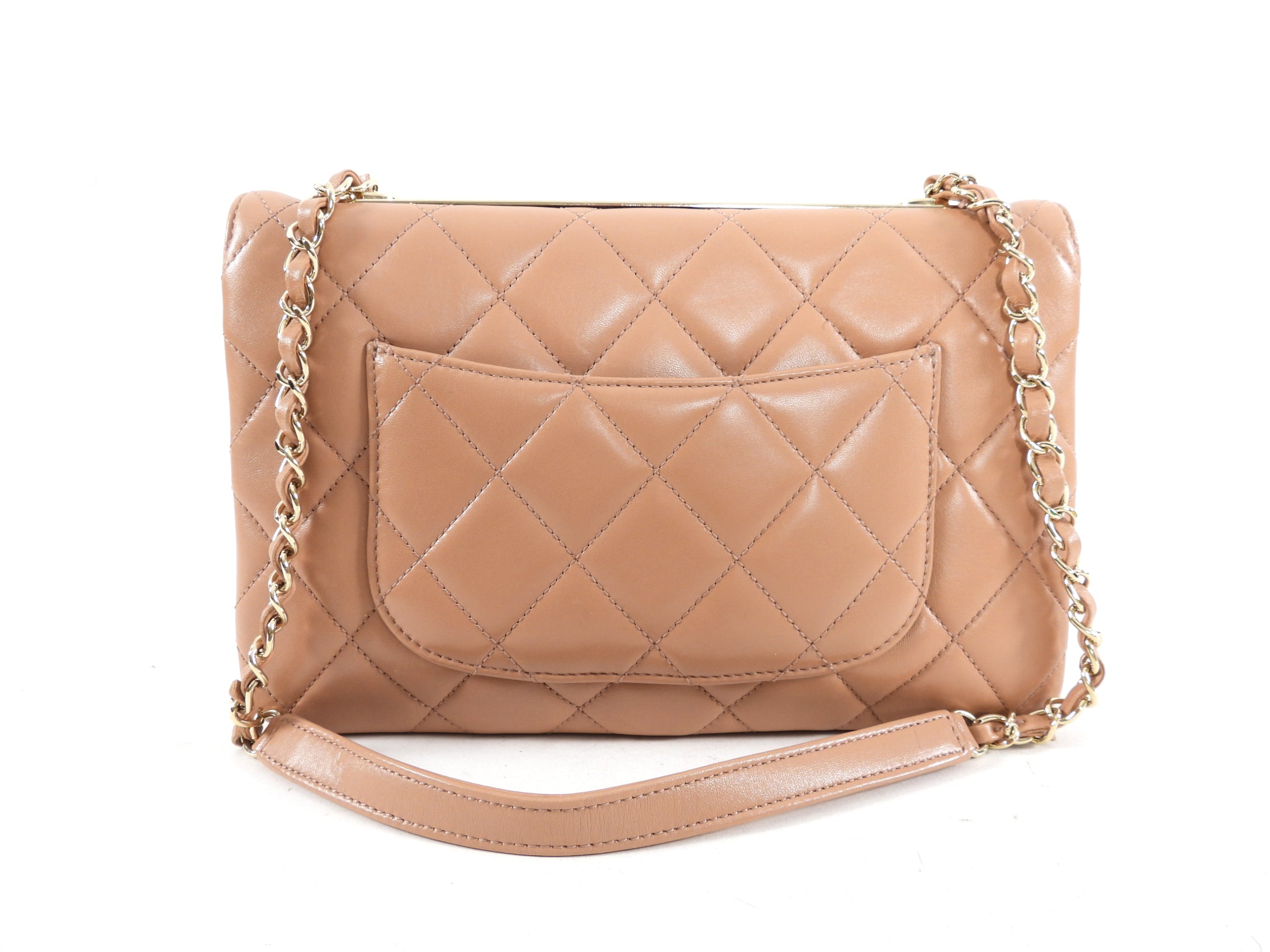 Chanel Beige Quilted Trendy CC Flap Bag - Luxury Designer Handbag for Women | Perfect for Everyday Use, Parties & Special Occasions